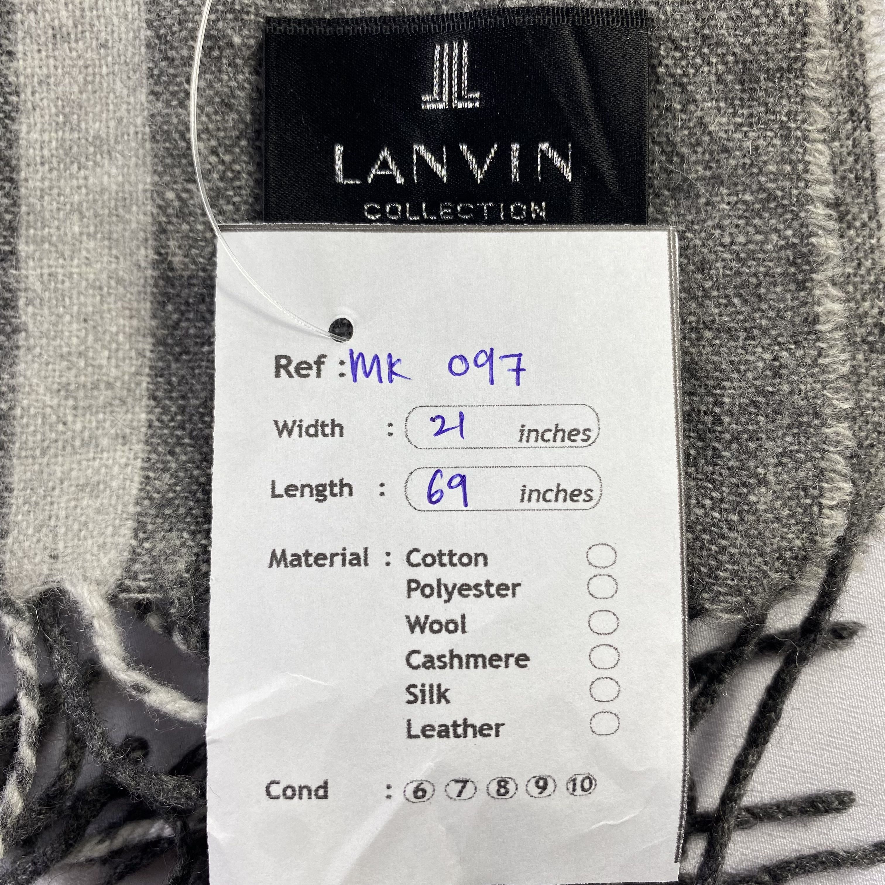 Lanvin Lanvin Scarf Neck Wrap Stripe Muffler Size ONE SIZE - 8 Thumbnail
