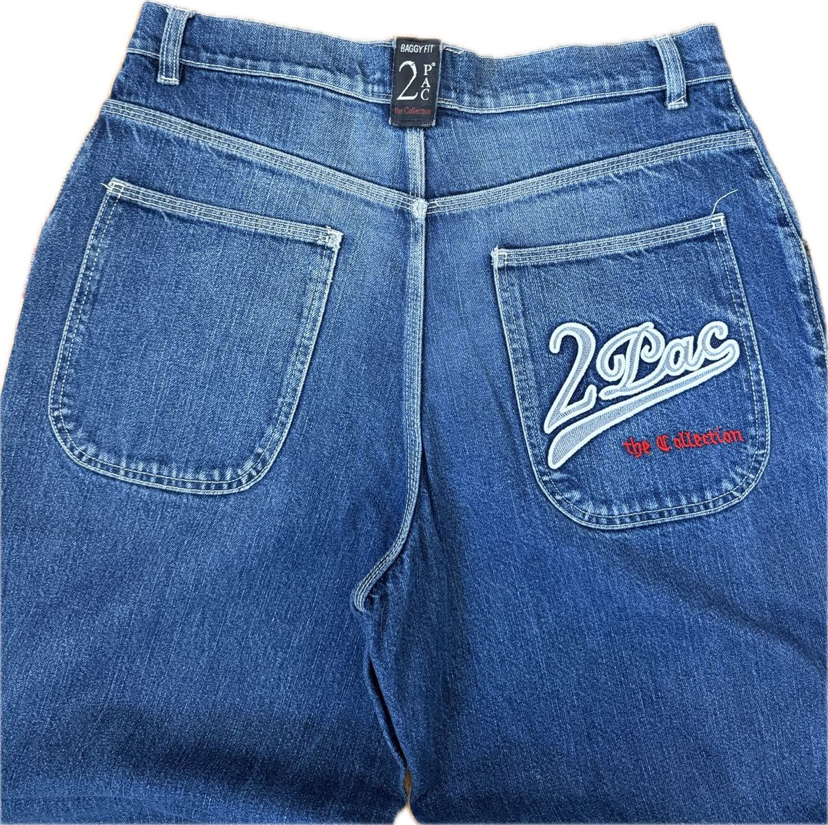 Other 2Pac Spelled Out Denim Jeans Size US 32 / EU 48 - 2 Thumbnail