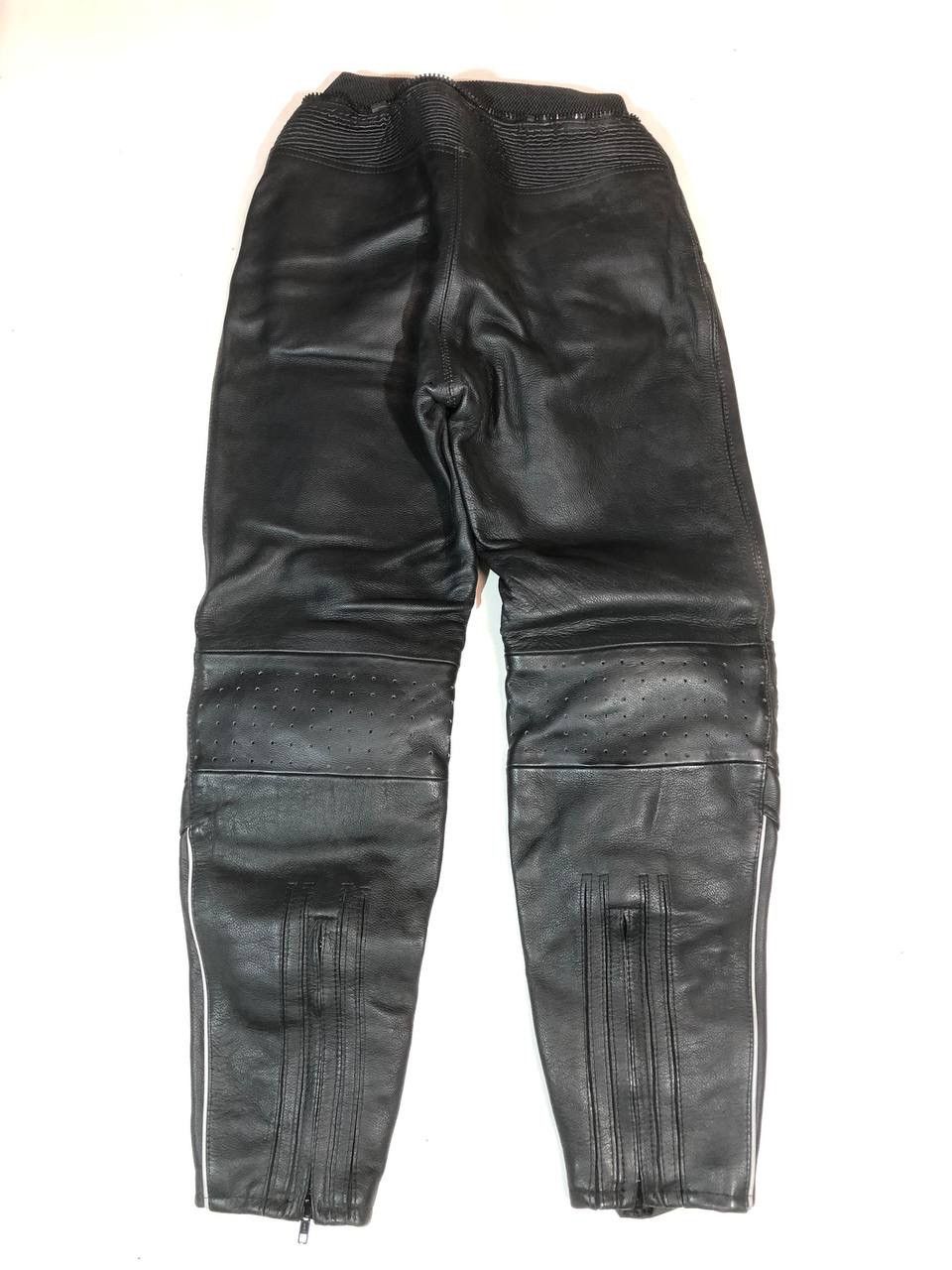 Vintage Cafe-Racer Racing Biker Leather Pants Vintage Size US 30 / EU 46 - 7 Thumbnail
