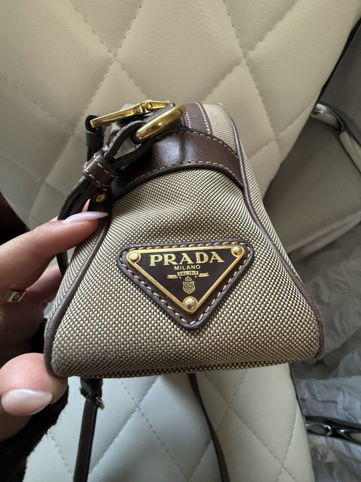 Prada City Calf-Trimmed Canapa Logo Camera Bag Size ONE SIZE - 16 Thumbnail