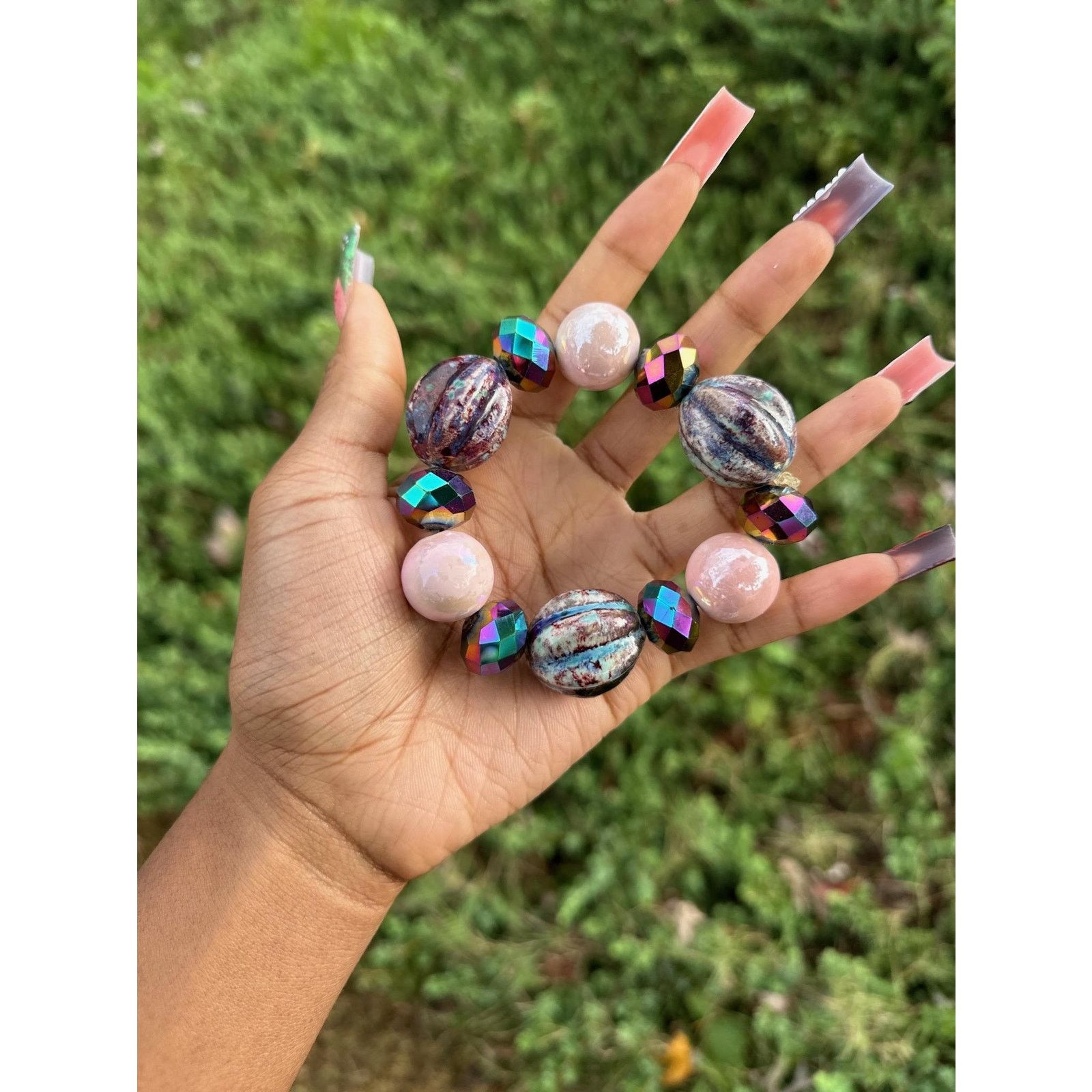 Other xl chunky african beaded bracelet Size ONE SIZE - 3 Thumbnail