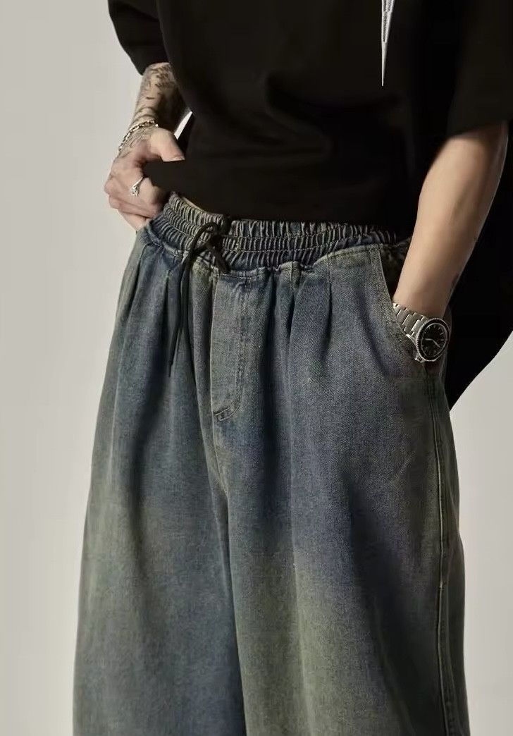 Japanese Brand Elastic waist casual straight trousers Size US 30 / EU 46 - 5 Thumbnail