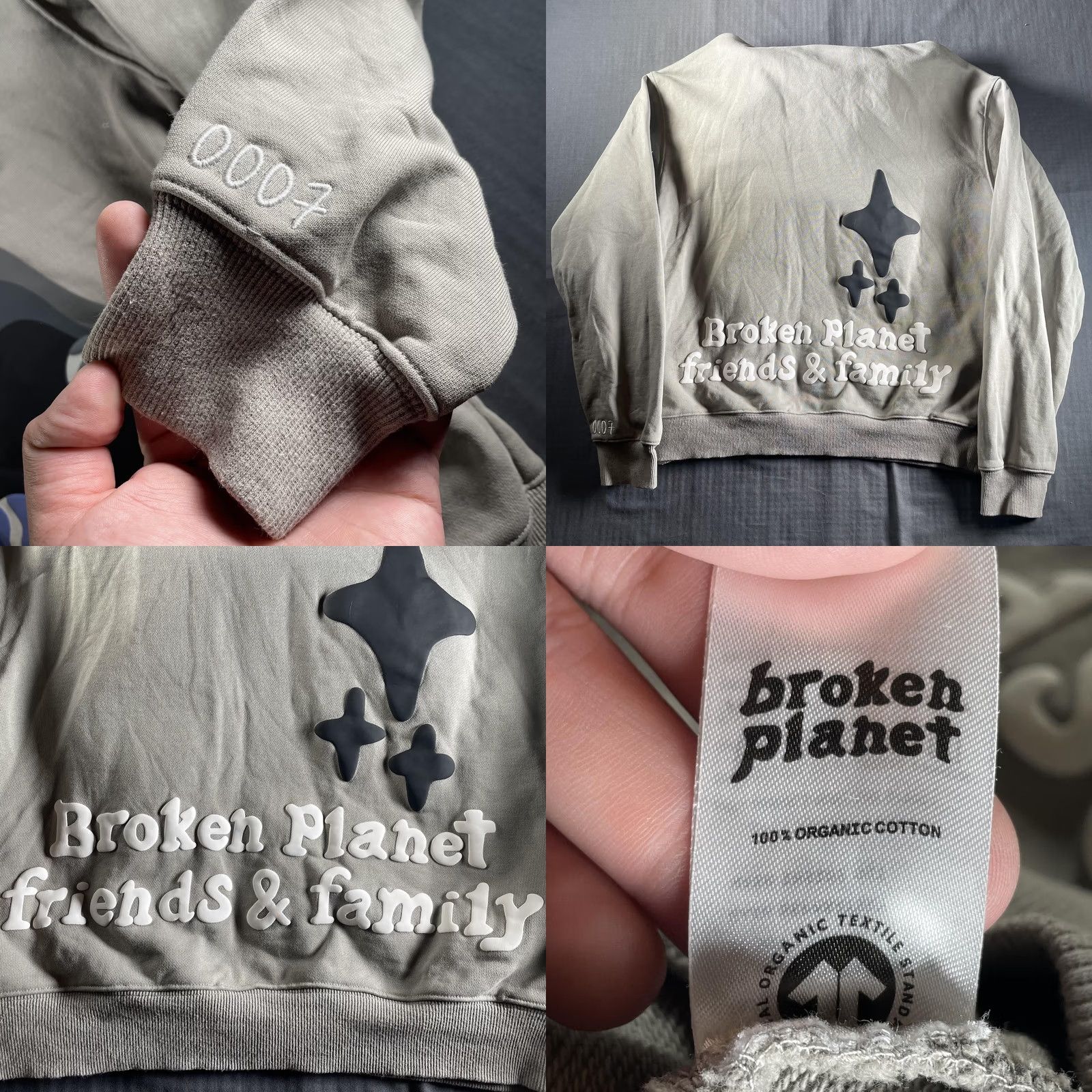 Broken Planet Broken Planet Market Hoodie Mens Medium Gray Space Madness Friends & Family Size US M / EU 48-50 / 2 - 8 Thumbnail