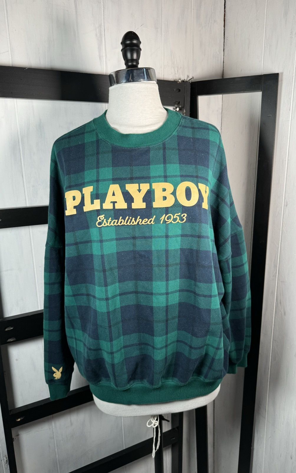 Playboy Blackwatch Plaid Tartan, Oversized, Size XS, SOLD OUT Size XS / US 0-2 / IT 36-38 - 1 Thumbnail