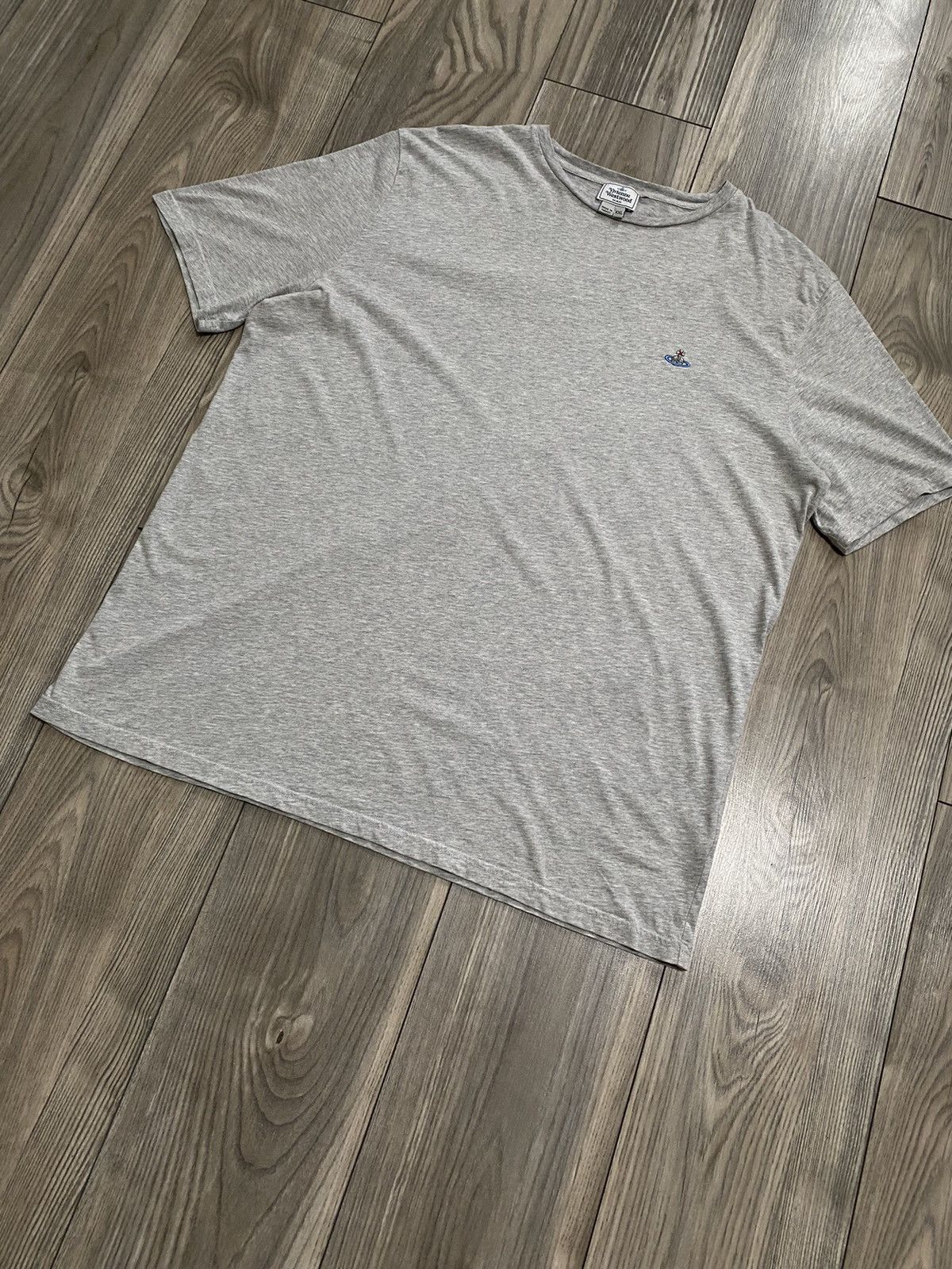 Vivienne Westwood Vivienne Westwood Basic Logo Grey T- Shirt Mens Size XXL Size US XXL / EU 58 / 5 - 4 Thumbnail