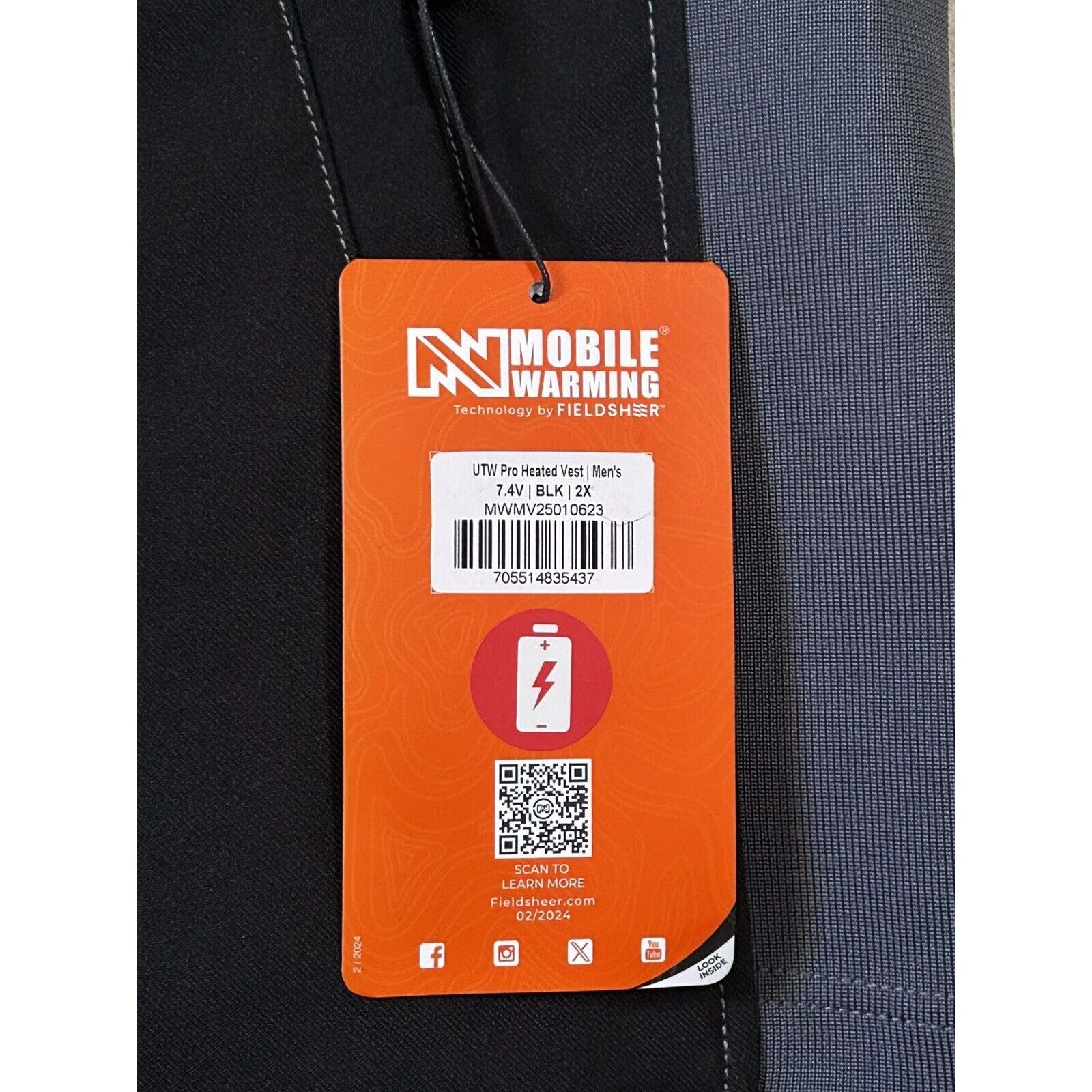 Other Mobile Warming 7.4V Utw Pro Heated Vest Mens Black 2X-Large Size US XXL / EU 58 / 5 - 5 Thumbnail