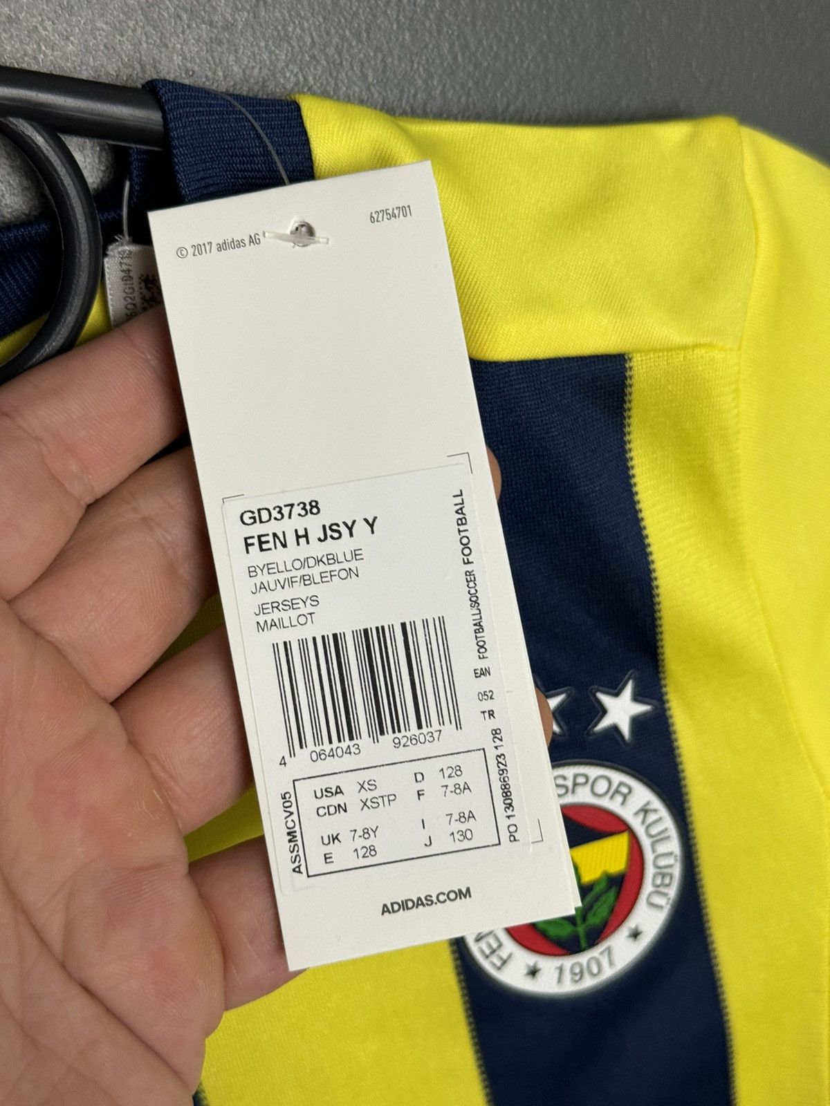 Adidas KIDS New Fenerbahce 20/21 Home Football Jersey T-Shirt Size US XS / EU 42 / 0 - 13 Thumbnail