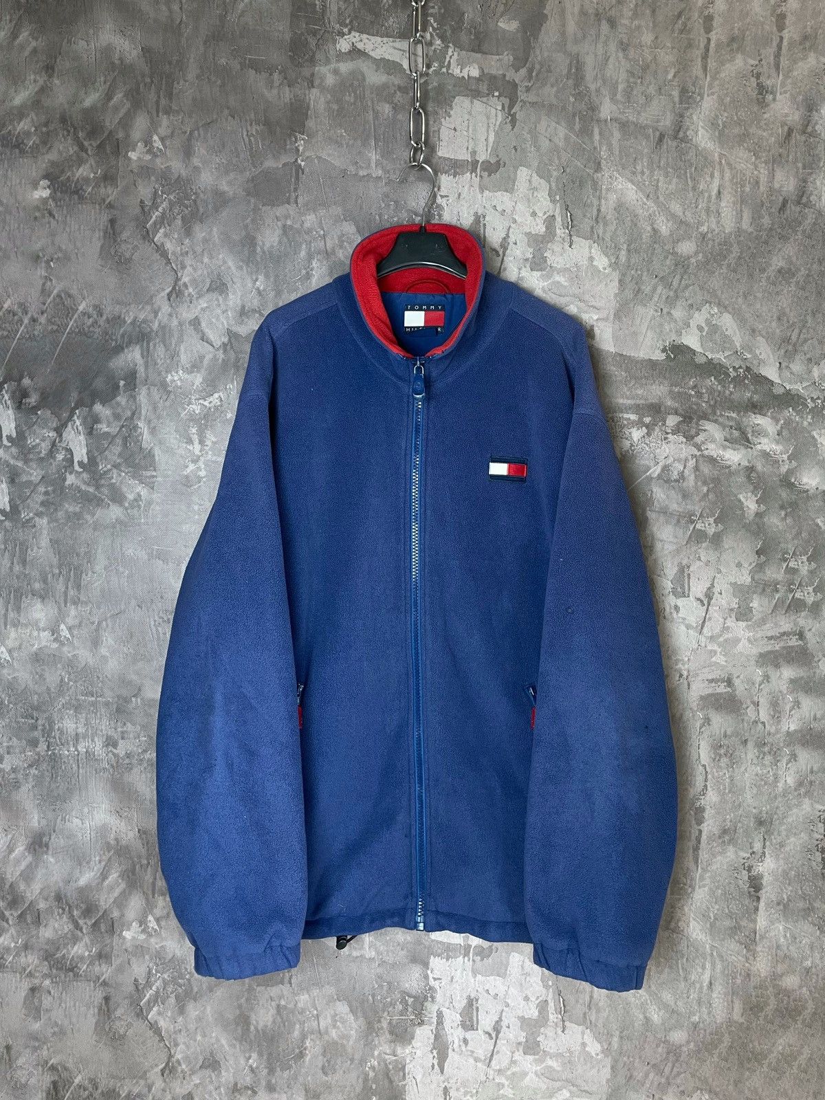 Tommy Hilfiger GRAIL🌟 Vintage Tommy Hilfiger big logo Jacket Fleece Size US L / EU 52-54 / 3 - 8 Thumbnail