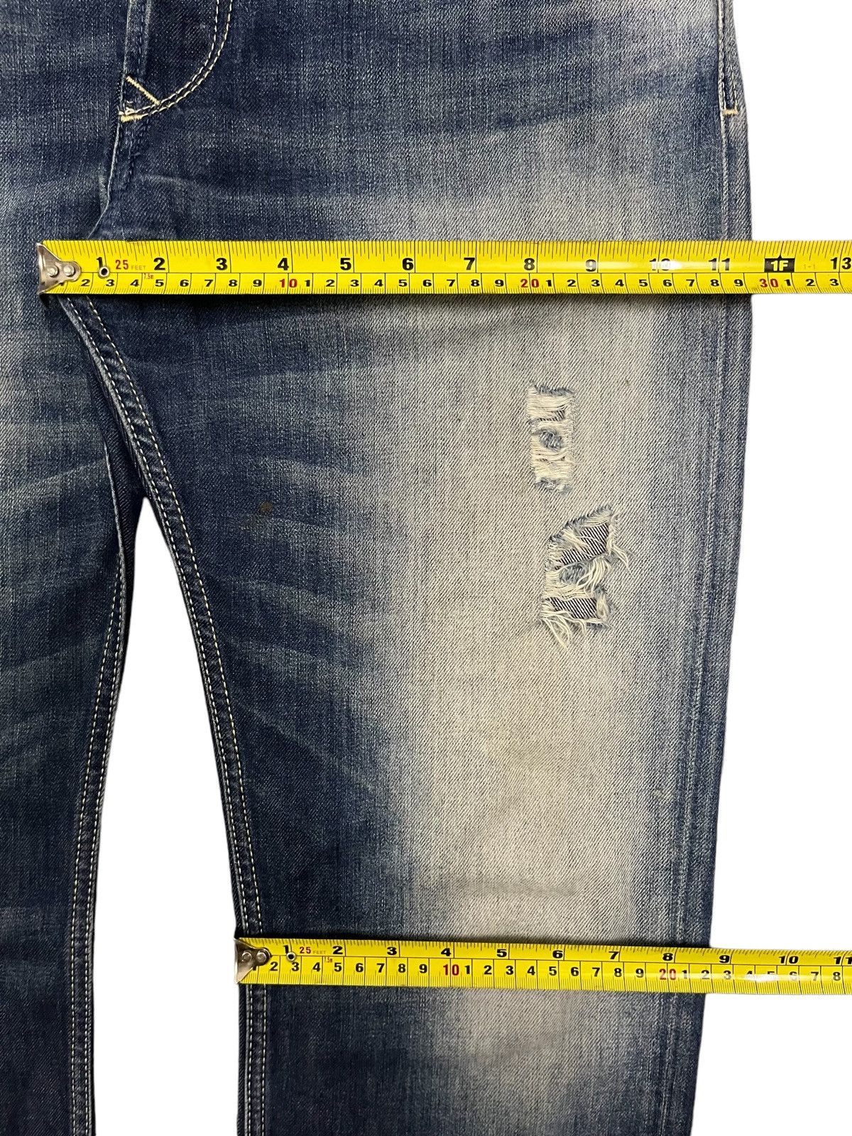 Diesel Vintage Diesel “Waykee” Regular Straight Distress Blue Jeans Size US 34 / EU 50 - 19 Thumbnail