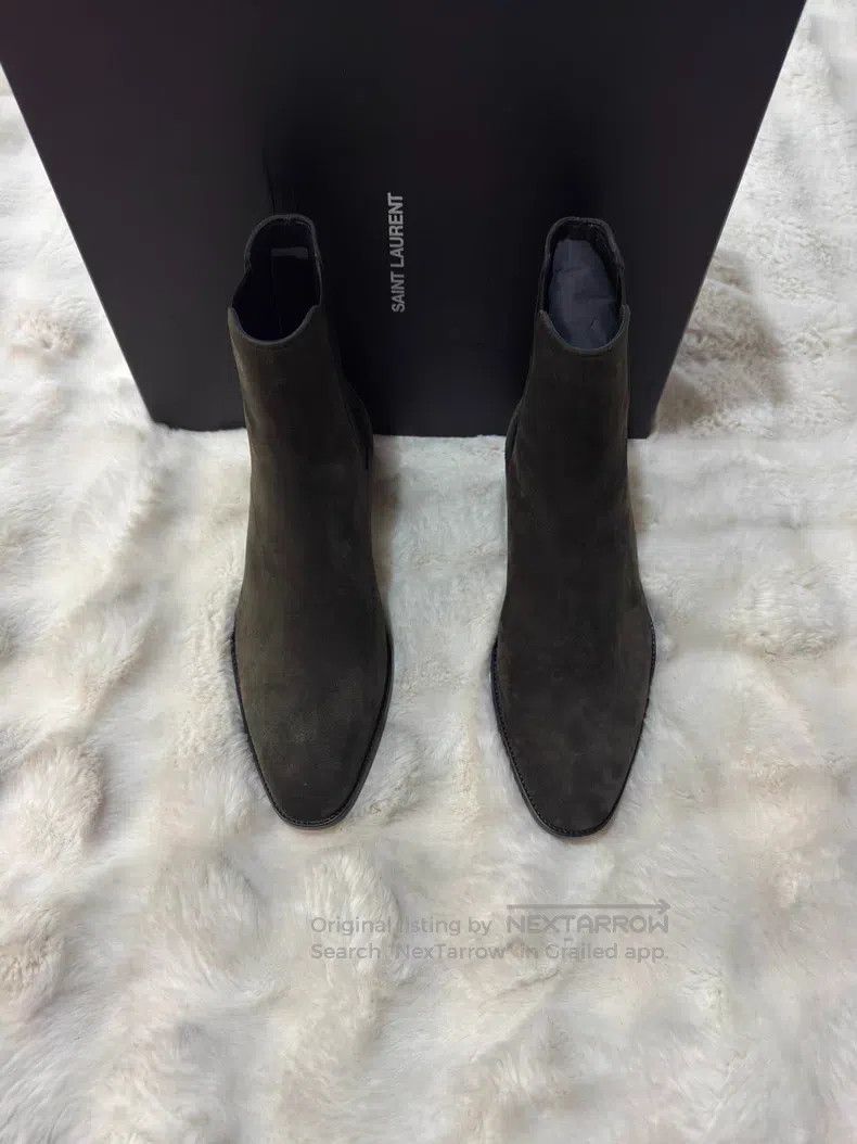 Saint Laurent Paris Saint Laurent Paris Suede Chelsea Boots Size US 7 / EU 40 - 3 Thumbnail