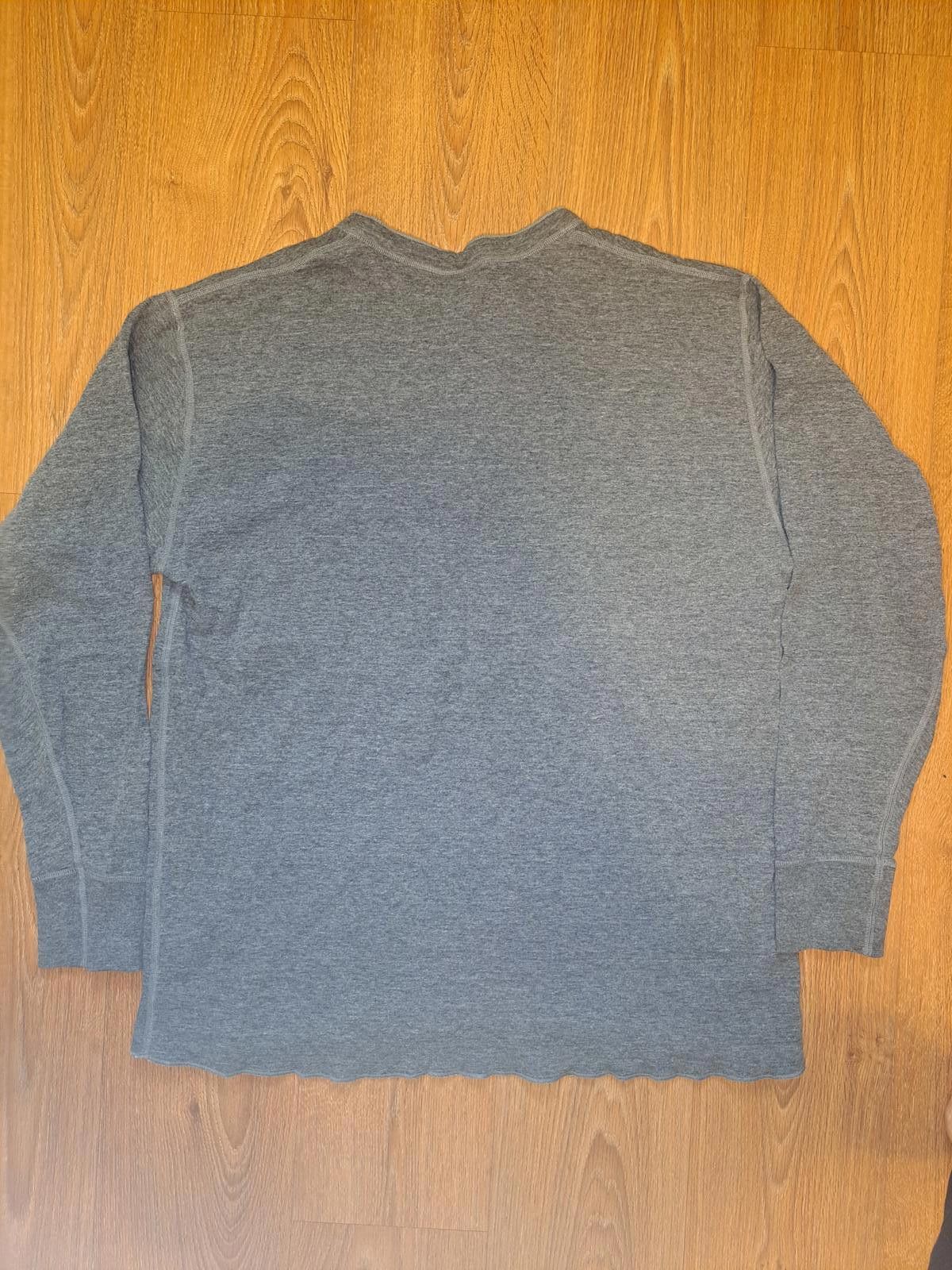 L.L. Bean LL Bean Henley Sweater Mens 2XLT Tall Gray Cotton Wool Blend Size US XXL / EU 58 / 5 - 4 Thumbnail