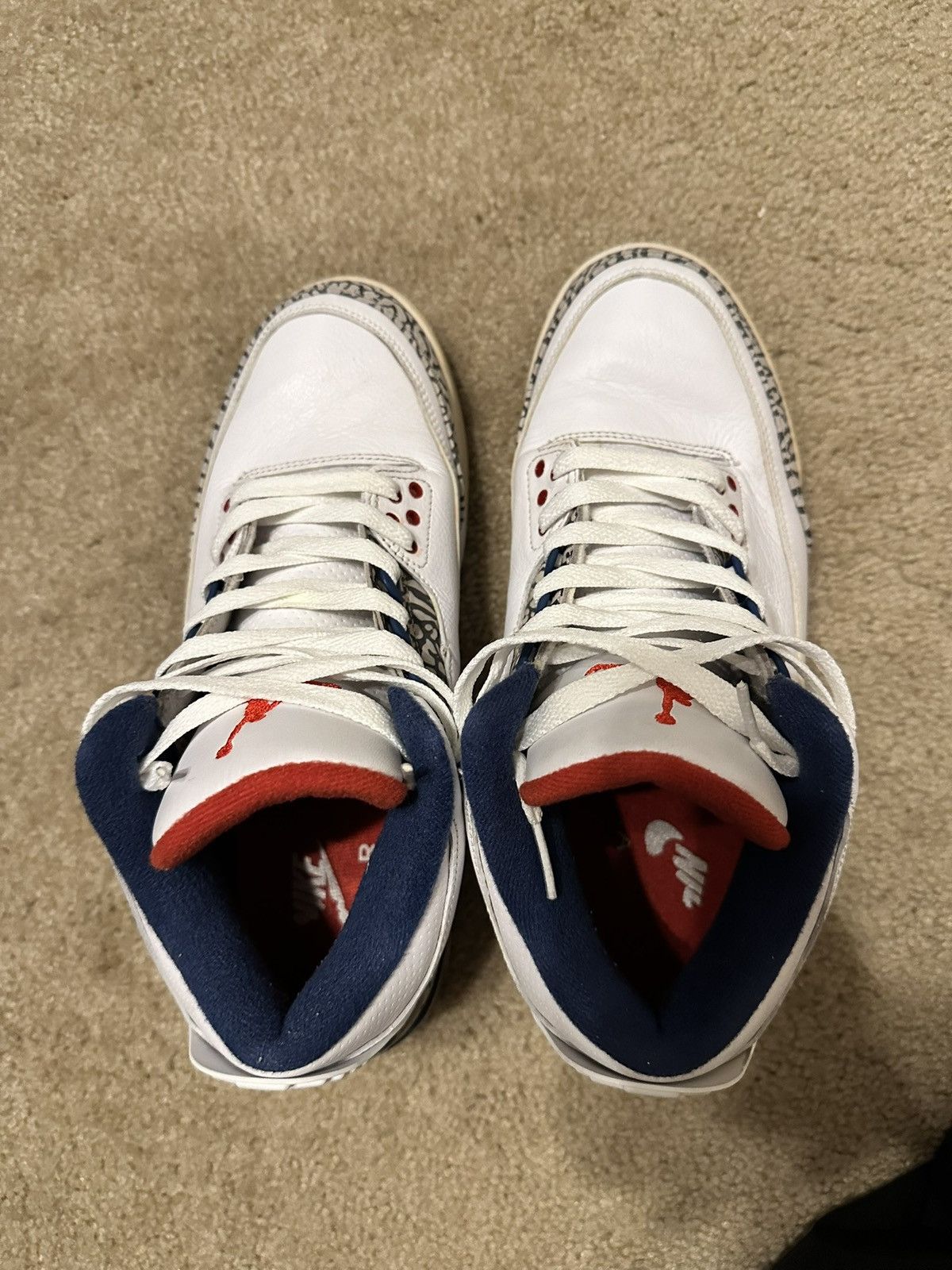 Jordan Brand × Nike Air Jordan 3 Retro OG ‘True Blue’ 2016 Size US 9 / EU 42 - 5 Thumbnail