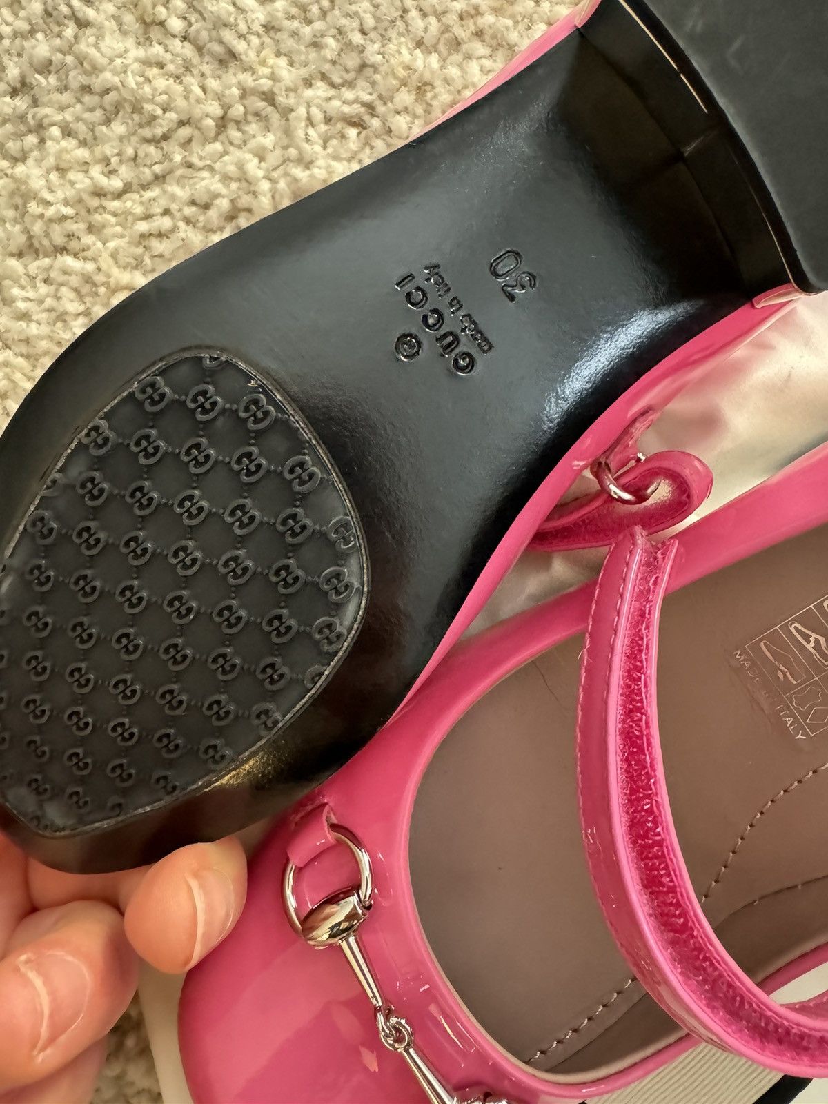 Gucci New Authentic Gucci Girls Flat Ballet Shoes, Size 30 Size US 11 / IT 41 - 12 Thumbnail