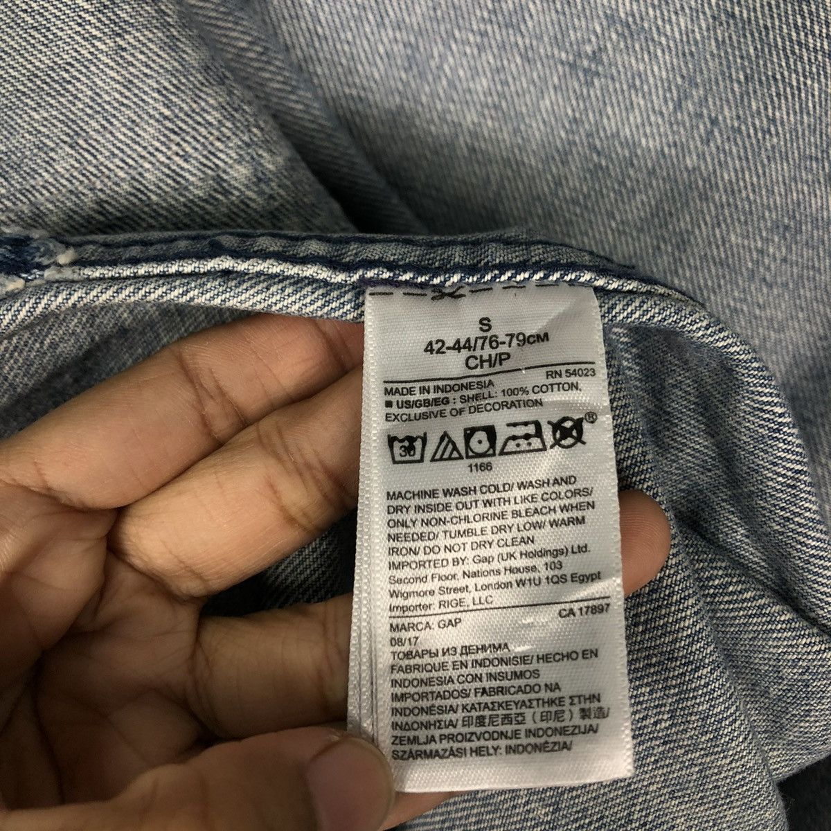 Japanese Brand 🔥VINTAGE KIMONO DENIM JAPAN TRADITIONAL PATCH WORK DESIGN Size US S / EU 44-46 / 1 - 17 Thumbnail