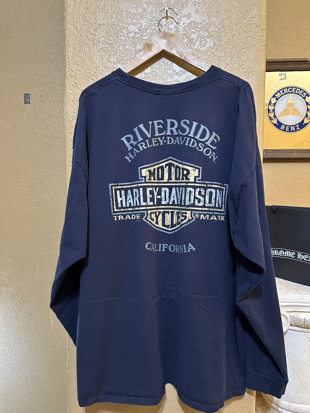 Harley Davidson × Vintage SICK 3XL CHROME SKULL HARLEY L/S Size US XXL / EU 58 / 5 - 3 Thumbnail