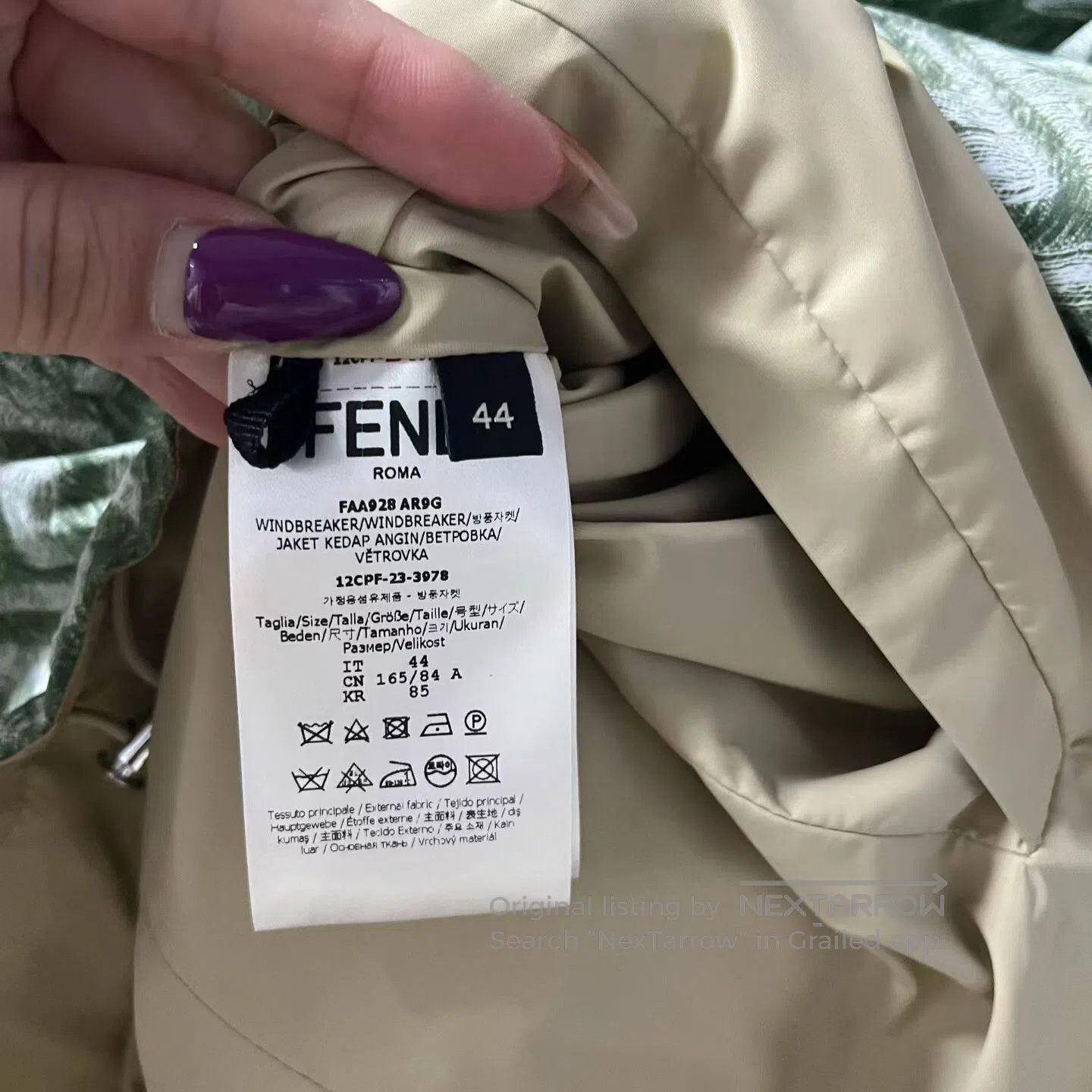 Fendi FENDI Full stamp pattern jacket| Size US S / EU 44-46 / 1 - 4 Thumbnail