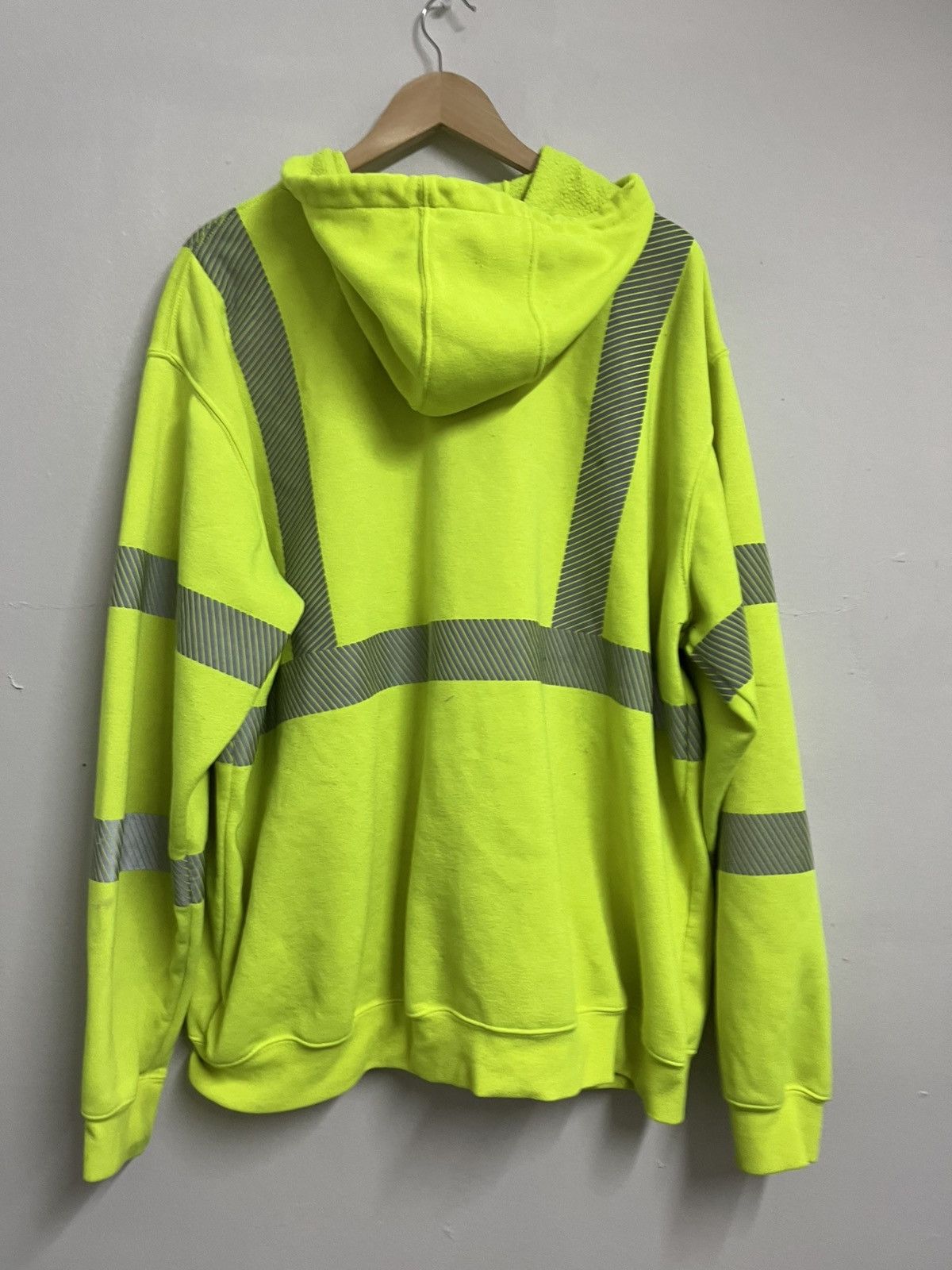 Carhartt 💥Thrashed Carhartt Neon Reflective Oversized Hoodie Size US XXL / EU 58 / 5 - 22 Thumbnail
