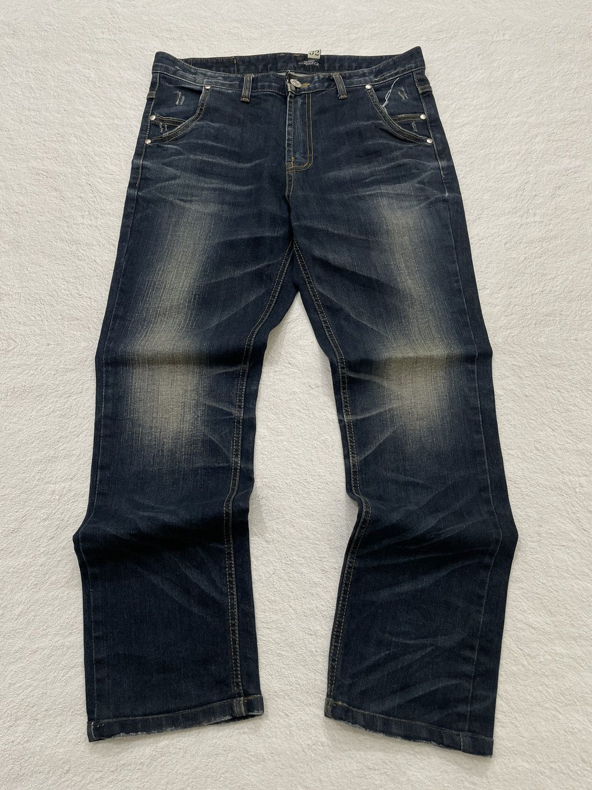 Hysteric Glamour × If Six Was Nine × Le Grande Bleu (L.G.B.) 2000s Zero G japan indigo Wash denim y2k style Size US 32 / EU 48 - 1 Thumbnail