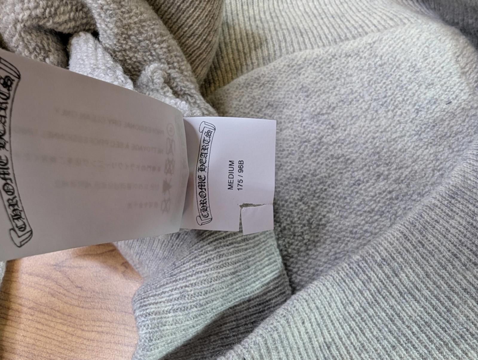 Chrome Hearts Chrome Hearts Life Sentence Cashmere Hoodie in Grey Size US M / EU 48-50 / 2 - 7 Thumbnail