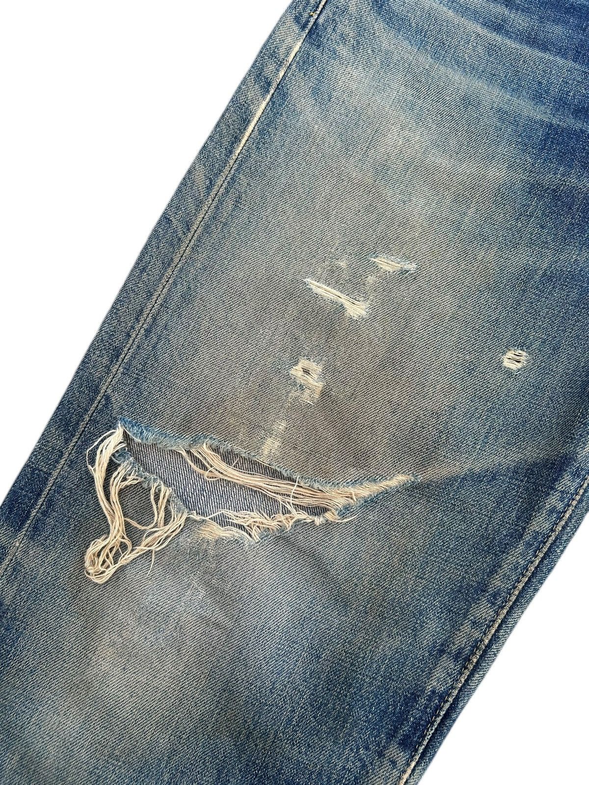Kapital Thrashed Vintage Levis Big E Selvedge Denim Jeans Size US 33 - 7 Thumbnail
