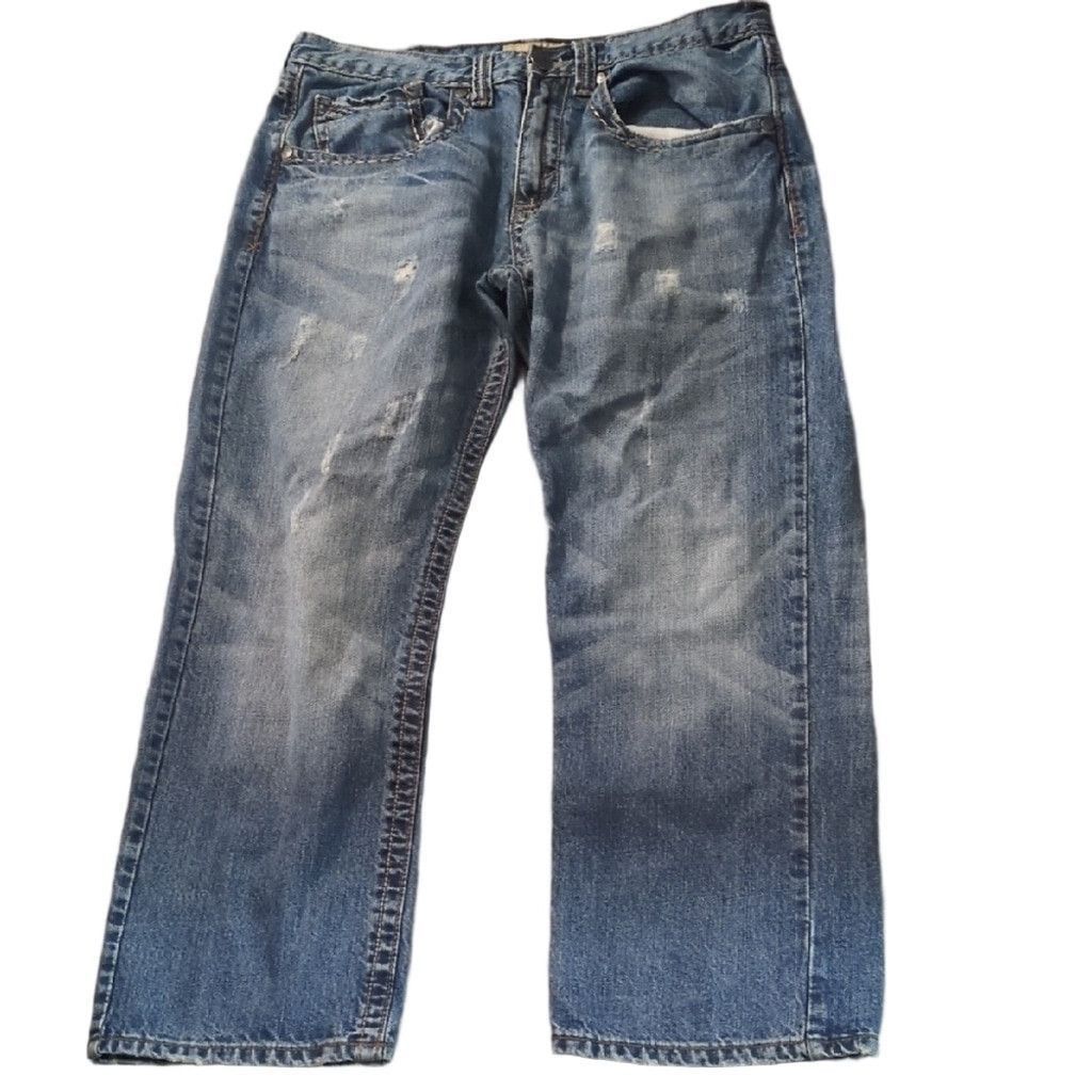 Wrangler 20X Style 33 Extreme Relaxed Distressed Jeans 34x30