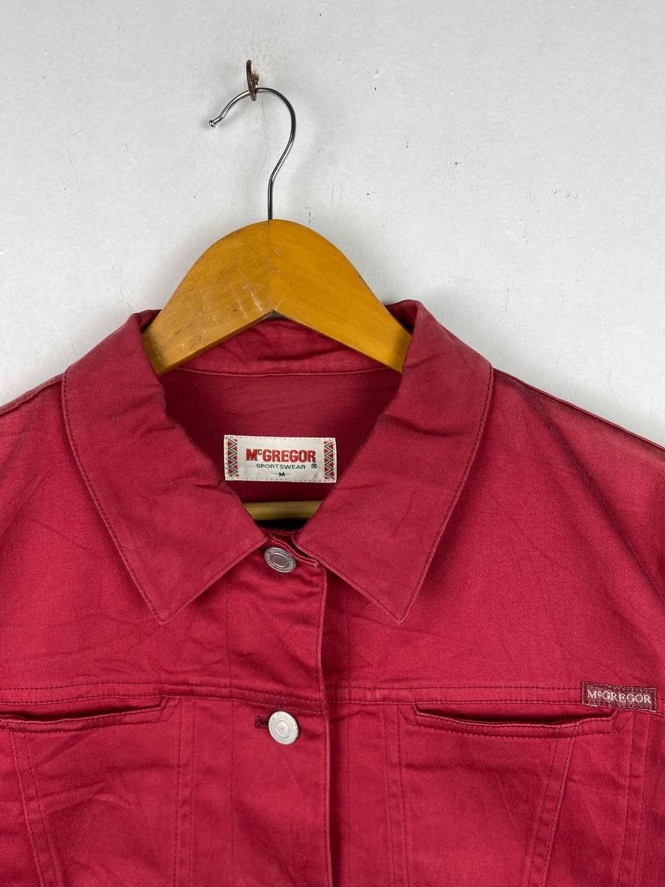 McGregor mc gregor maroon denim jacket nice design Size US M / EU 48-50 / 2 - 2 Thumbnail