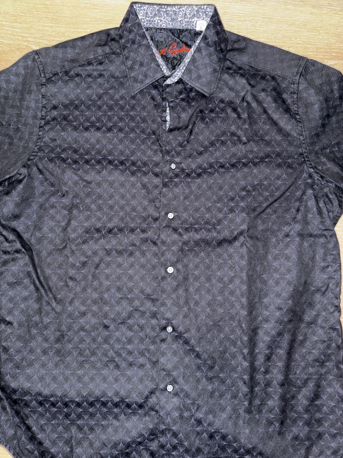 Robert Graham Robert Graham Short Sleeve Black Button Up Size US L / EU 52-54 / 3 - 3 Thumbnail