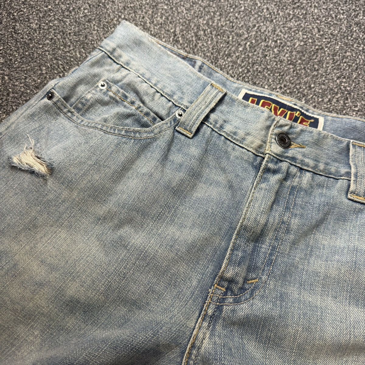 Levi's Levis 549 Baggy Destroyed Low Loose Denim Balenciaga Style Size US 34 / EU 50 - 9 Thumbnail