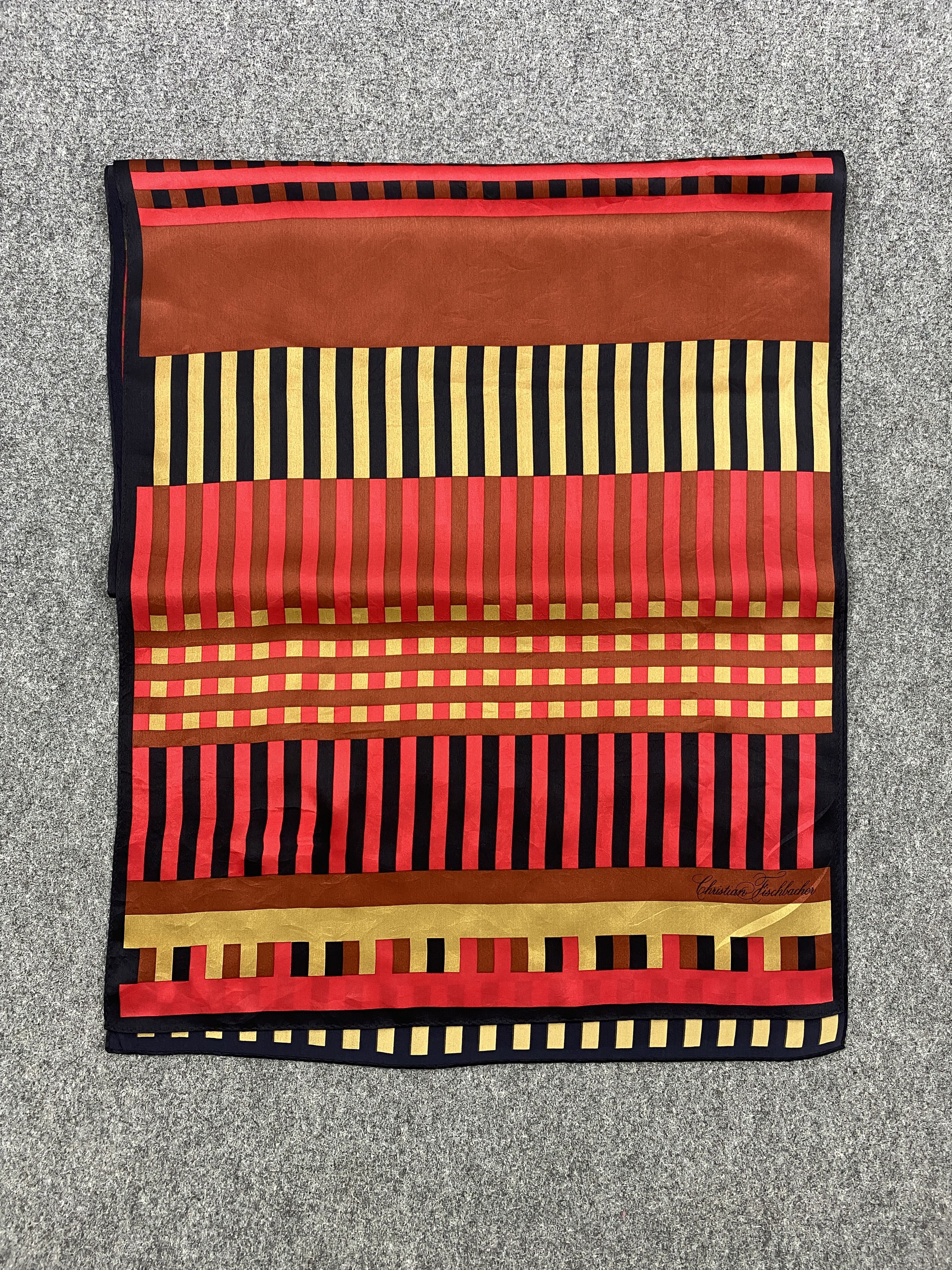 Vintage Vintage Christian Fischbacher Silk Scarf SN0163 Size ONE SIZE - 3 Thumbnail