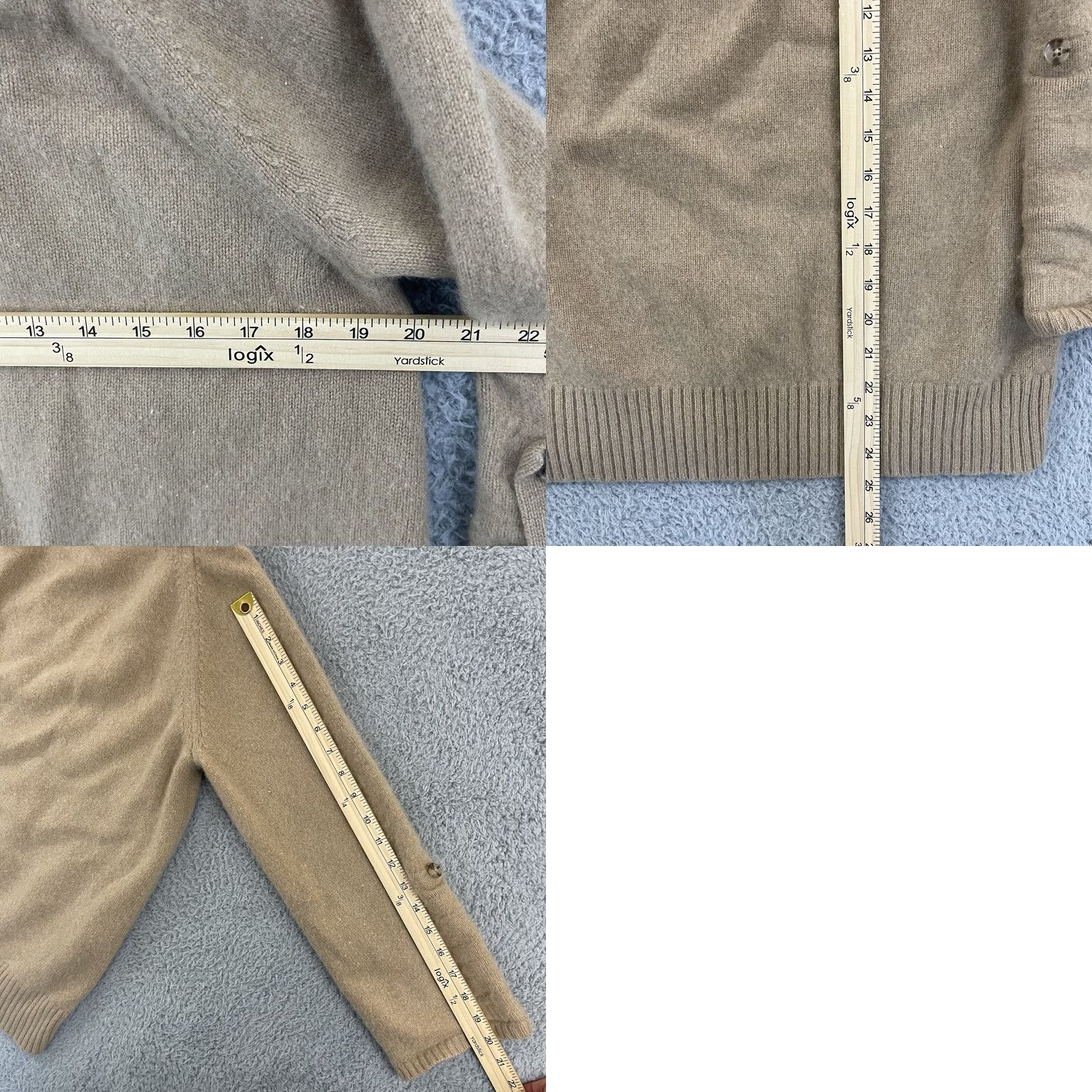 Banana Republic Banana Republic Sweater Womens L Mojave Cashmere Ribbed Roll Sleeve Pullover Size L / US 10 / IT 46 - 8 Thumbnail