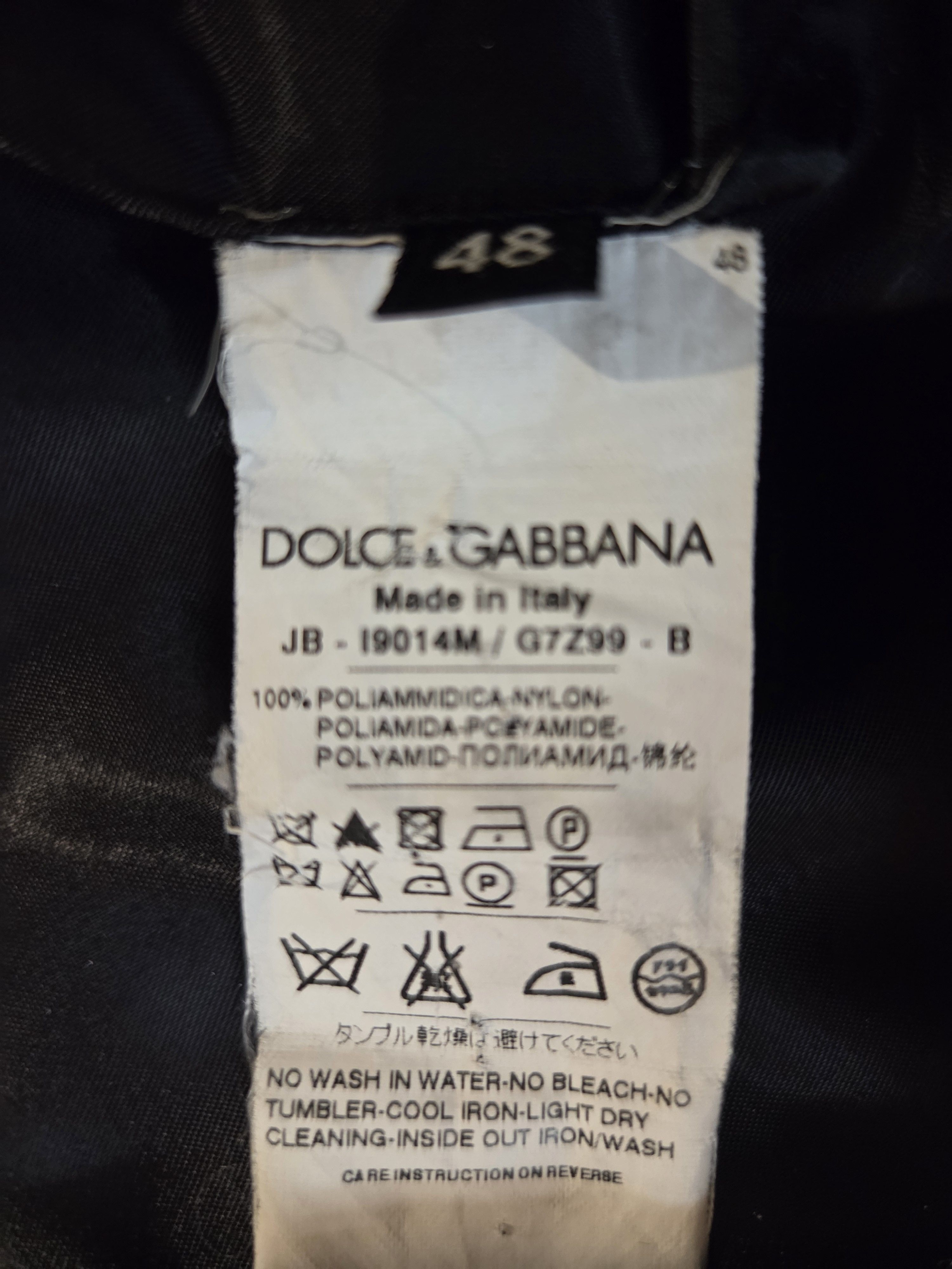 Dolce & Gabbana Dolce & Gabbana Satin Bomber Jacket Metallic Petrol Green M Size US M / EU 48-50 / 2 - 6 Thumbnail