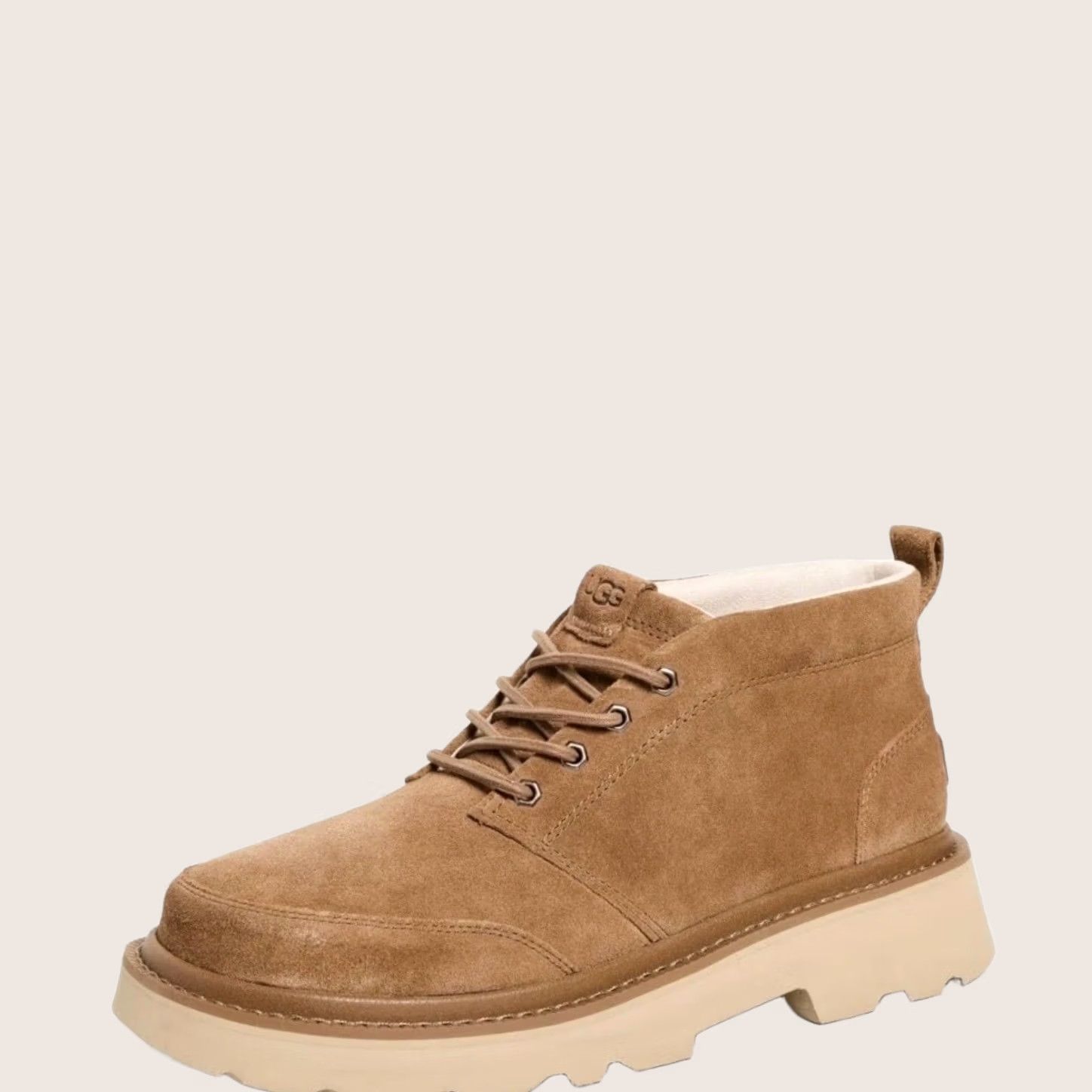 UGG Mens Suede Lace Up Boots Brown Treadlite Size 10 Leather Mens UGG Neumel Lace-Up Boots in Chestnut~Size 11 US-Worn  main image 4