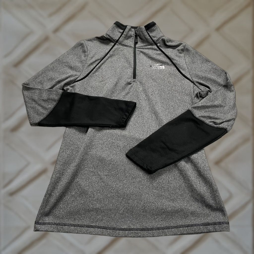 The North Face The North Face Active Jacket Women S Gray Black 1/4 Zip Mock Neck Athleisure Size S / US 4 / IT 40 - 1 Thumbnail