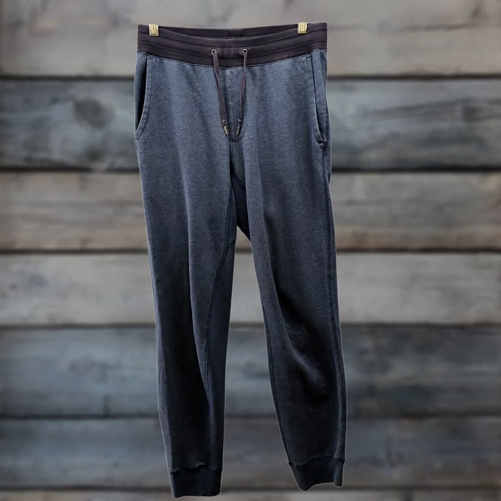 Uniqlo Uniqlo Jogger Sweatpants Mens S Blue Drawstring Fleece Lounge Cotton Blend Size US 29 - 1 Thumbnail