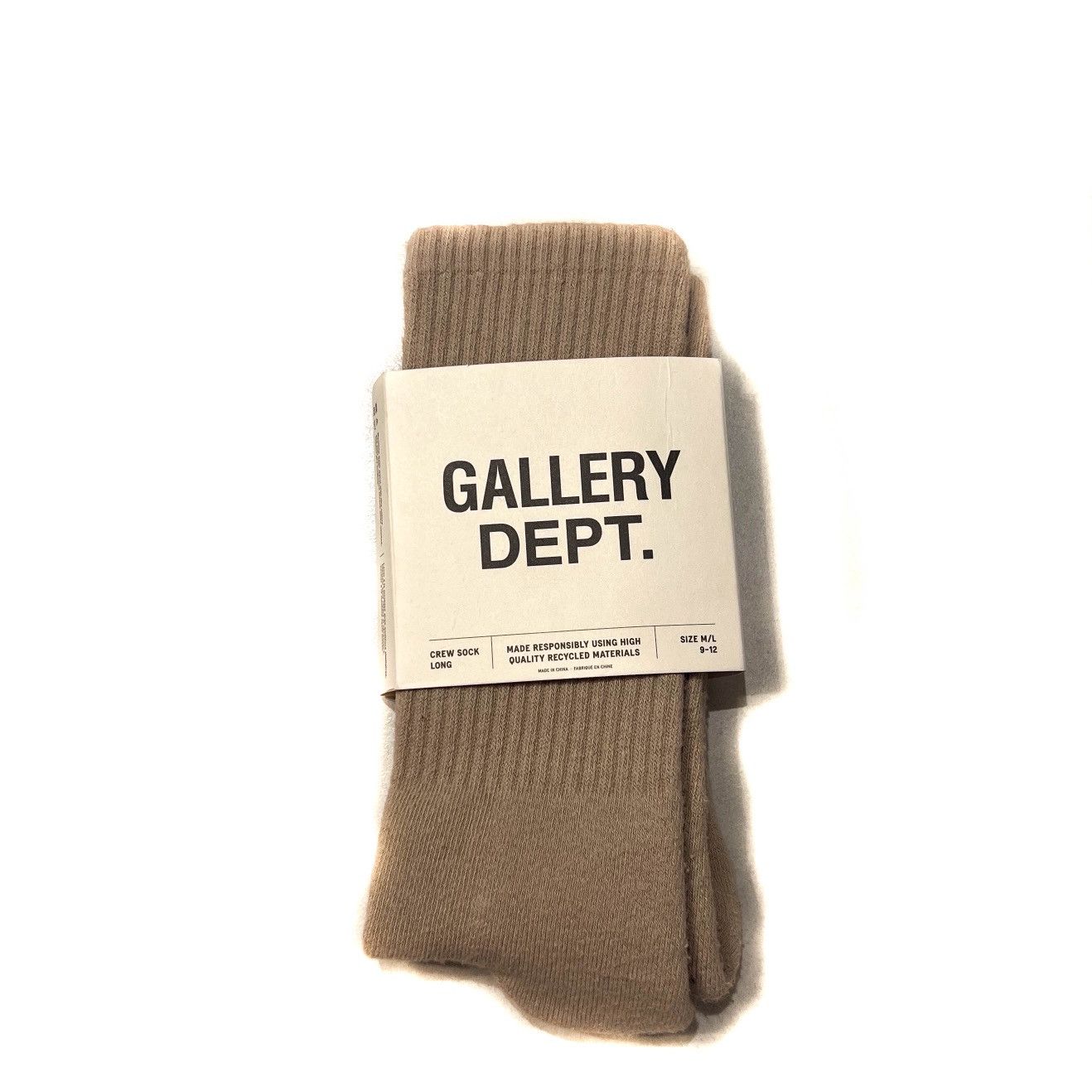 Gallery Dept. GALLERY DEPT. Beige & Black-Logo 'Clean' Socks Size ONE SIZE - 2 Thumbnail
