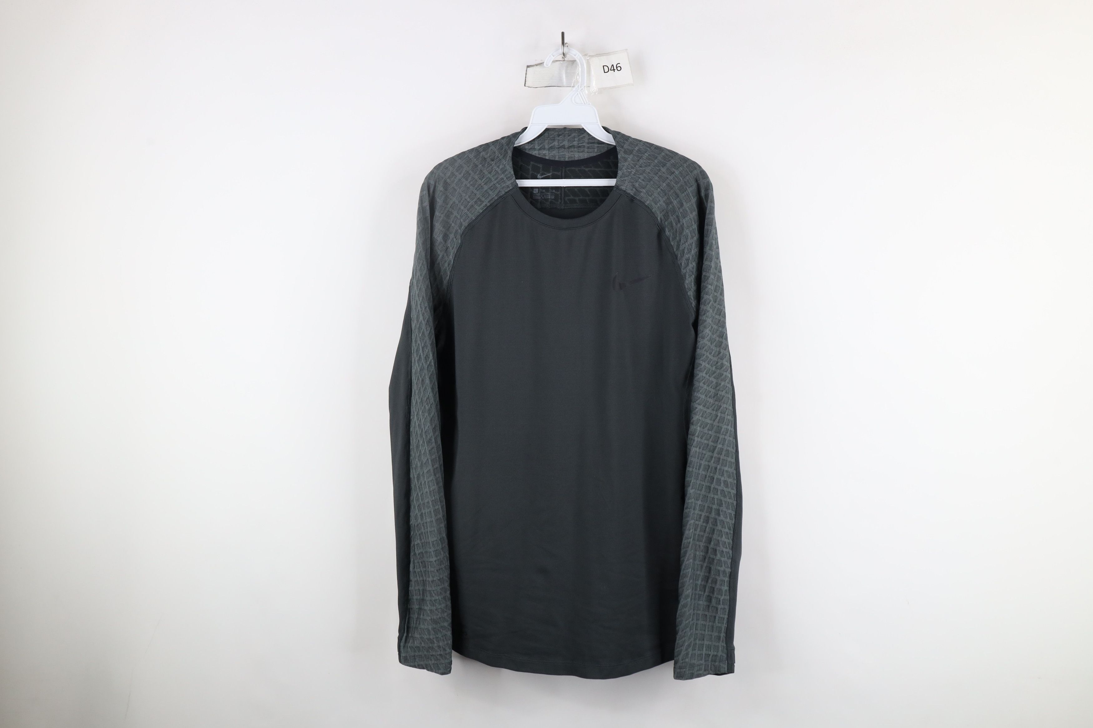 Nike × Vintage Nike Pro Fleece Lined Thermal Training Long Sleeve T-Shirt Size US L / EU 52-54 / 3 - 1 Thumbnail