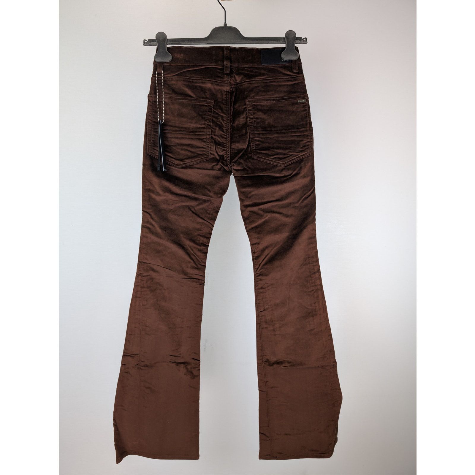Amiri o1rshd1 Velour Flare Stack Pants in Chocolate Size US 30 / EU 46 - 10 Thumbnail