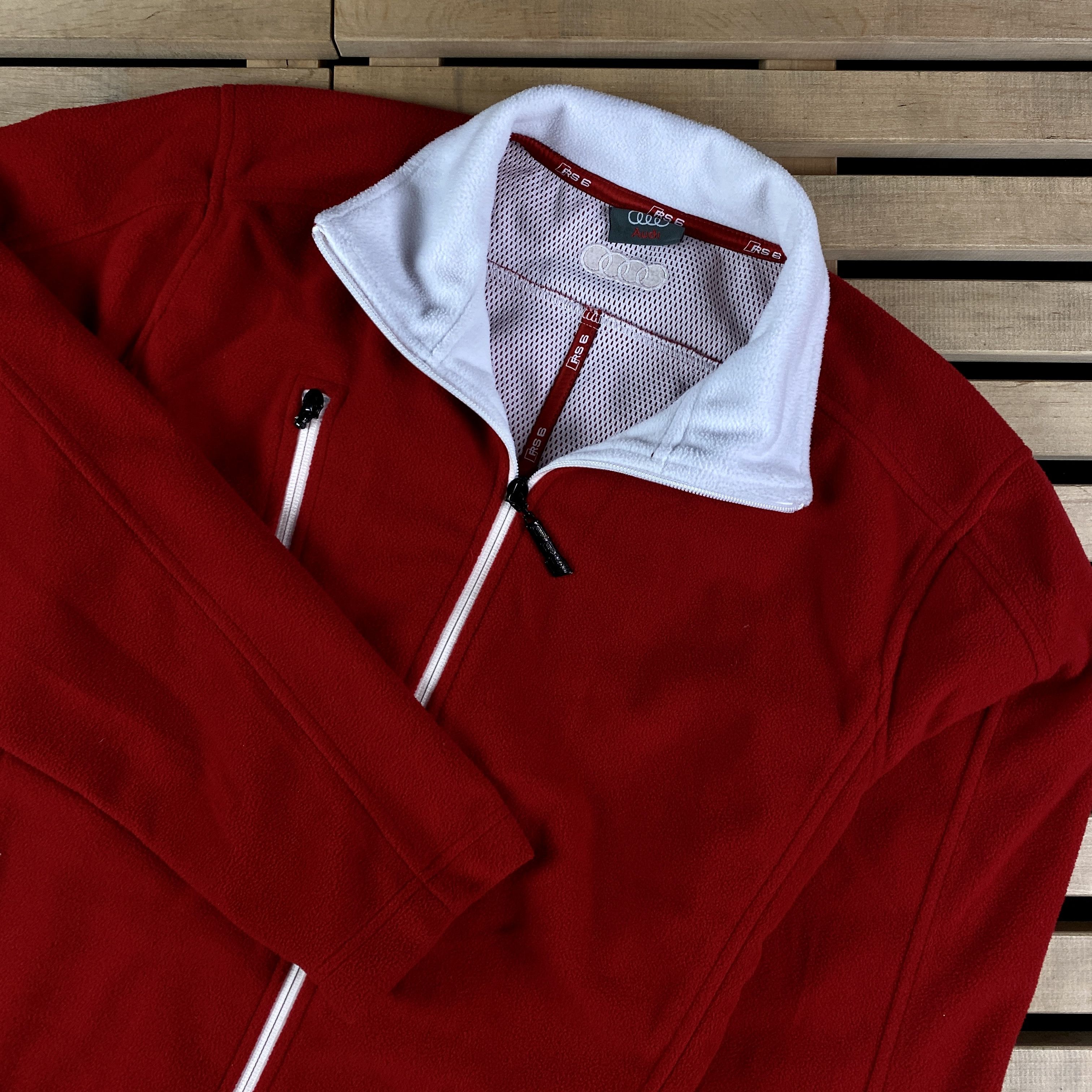 Audi Men’s Racing Fleece Jacket Audi RS 6 Size L Red Size US L / EU 52-54 / 3 - 2 Thumbnail