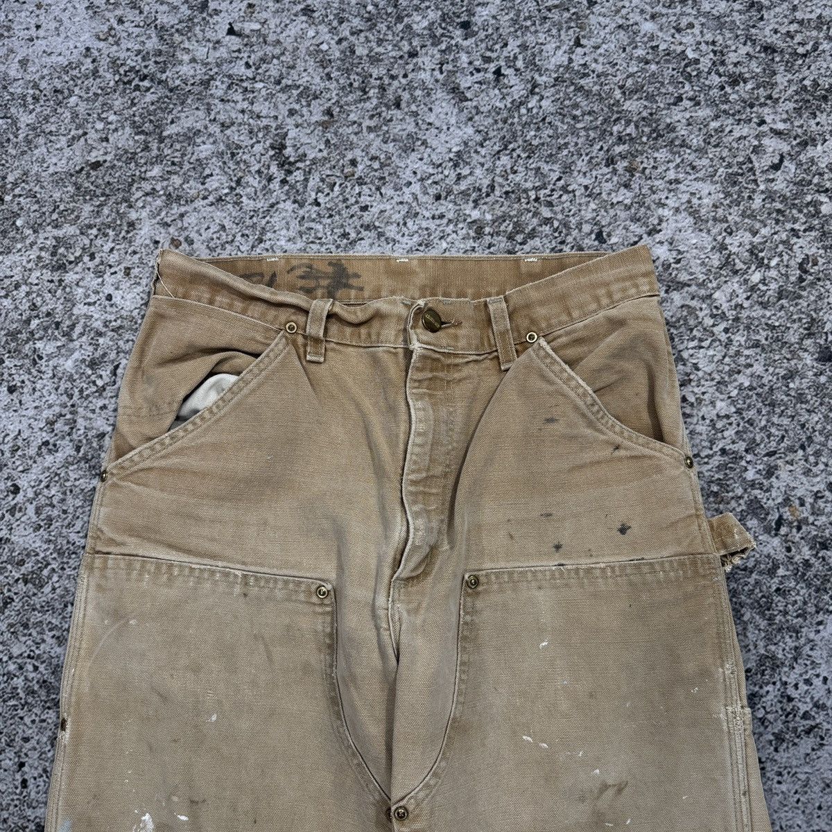 Carhartt 90s Carhartt Thrashed Faded Double Knee Pants ERD Grunge Size US 30 / EU 46 - 6 Thumbnail