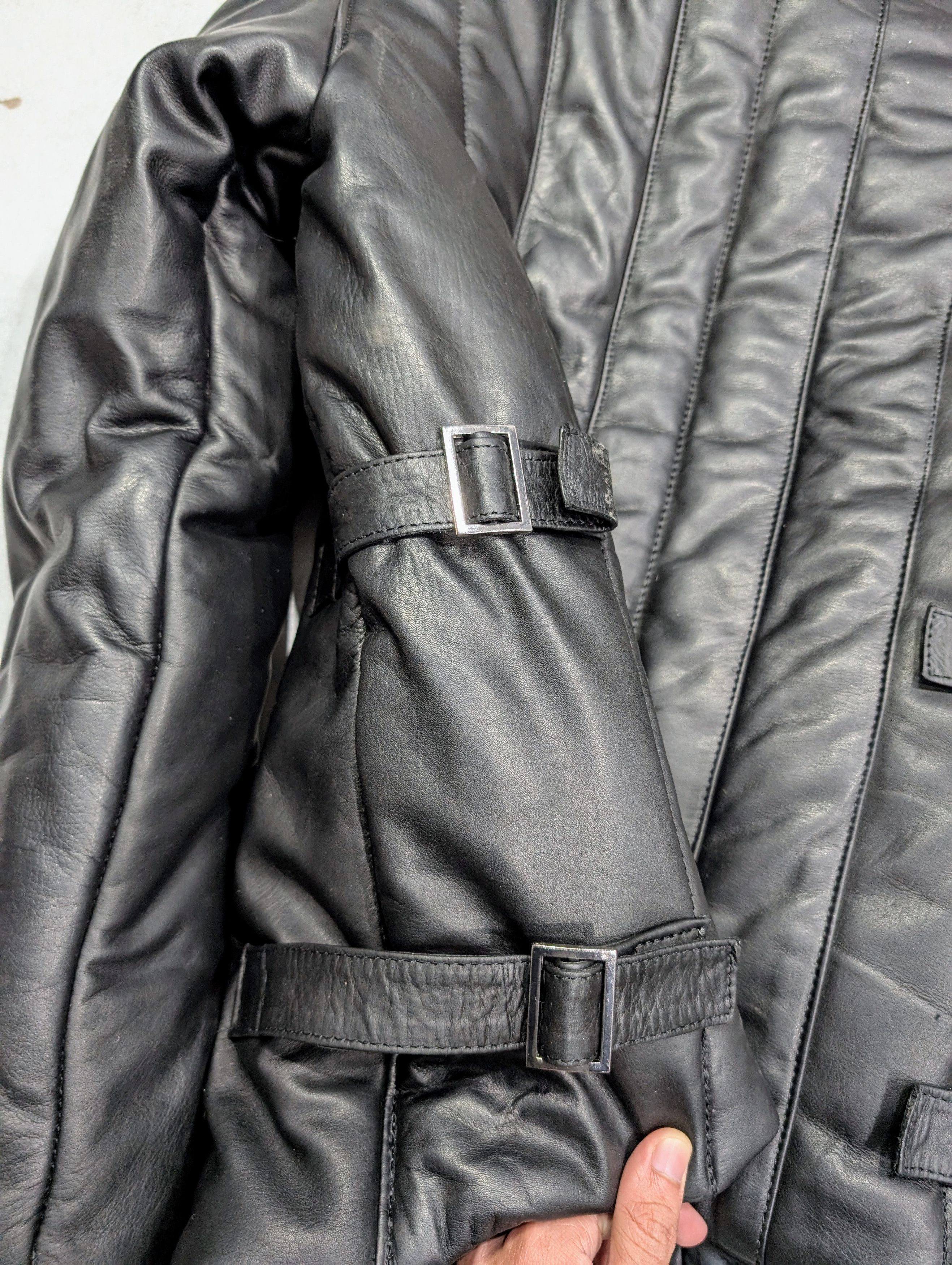 Genuine Leather 🔥 Versatile Black Quilted Leather Jacket - Dress Up or Down Size US M / EU 48-50 / 2 - 7 Thumbnail