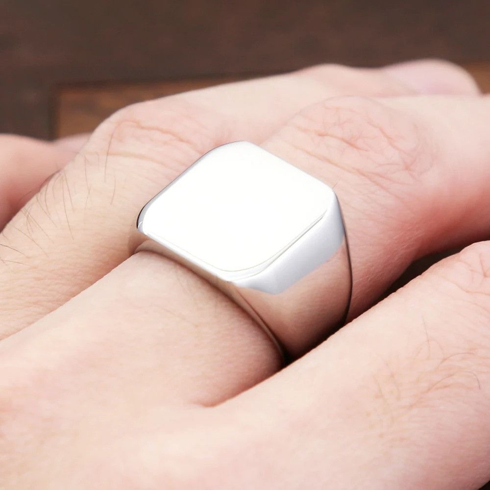 Jewelry Fashion Polished Stainless-Steel Ring Size ONE SIZE - 2 Thumbnail