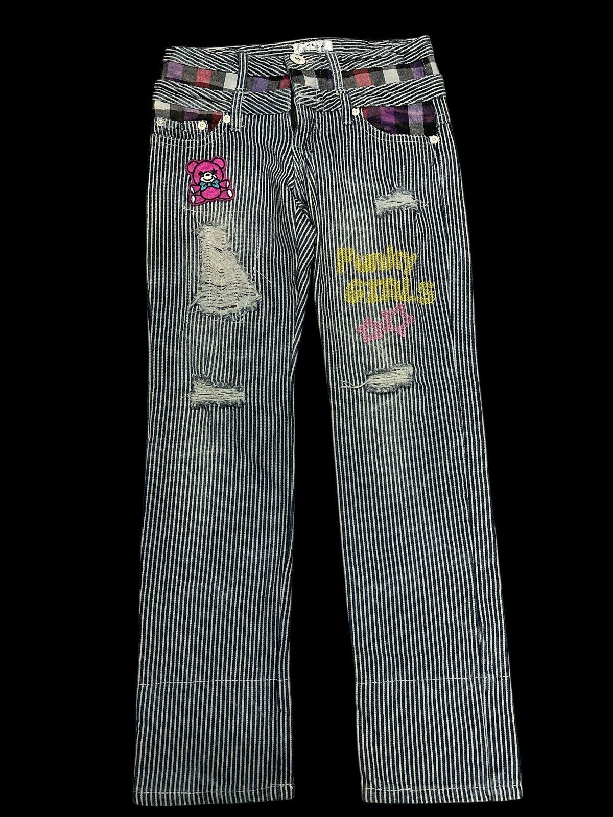 Japanese Brand Double Waist💥 Pachwork Design COLZA Double Waist💥 Size US 31 - 1 Thumbnail
