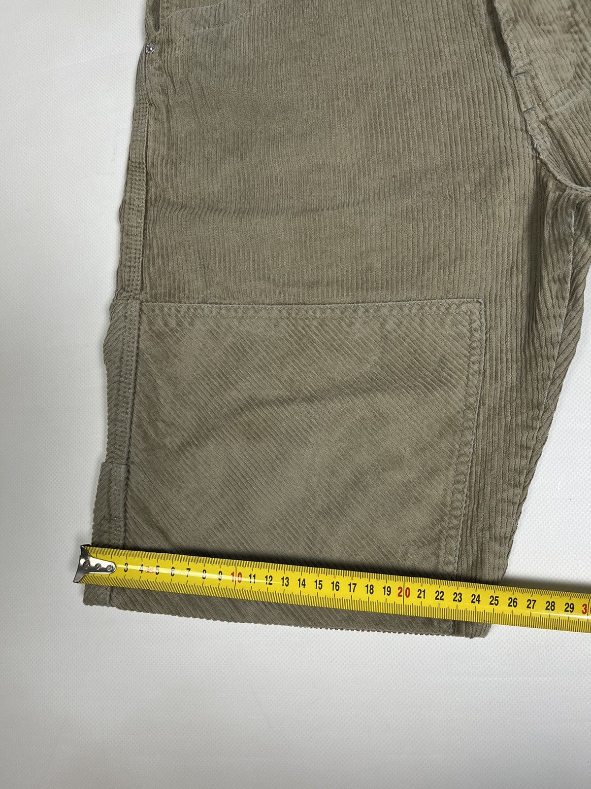 Diesel × Diesel Black Gold × Vintage VINTAGE 👁️ Diesel Velvet double knee carpenter Beige Shorts Size US 29 - 20 Thumbnail