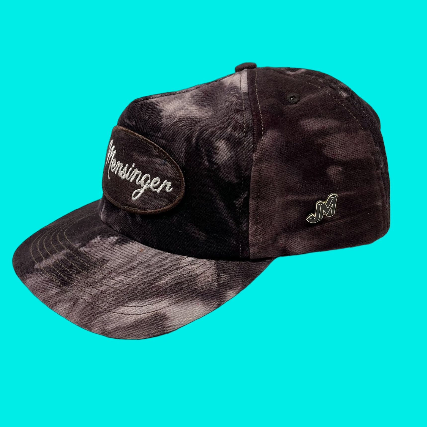 Vintage J. Mensinger SnapBack Hat Made In USA Los Angeles Burgundy Tie Dye Green One Size Mens Hats USA Russ? Size ONE SIZE - 1 Thumbnail