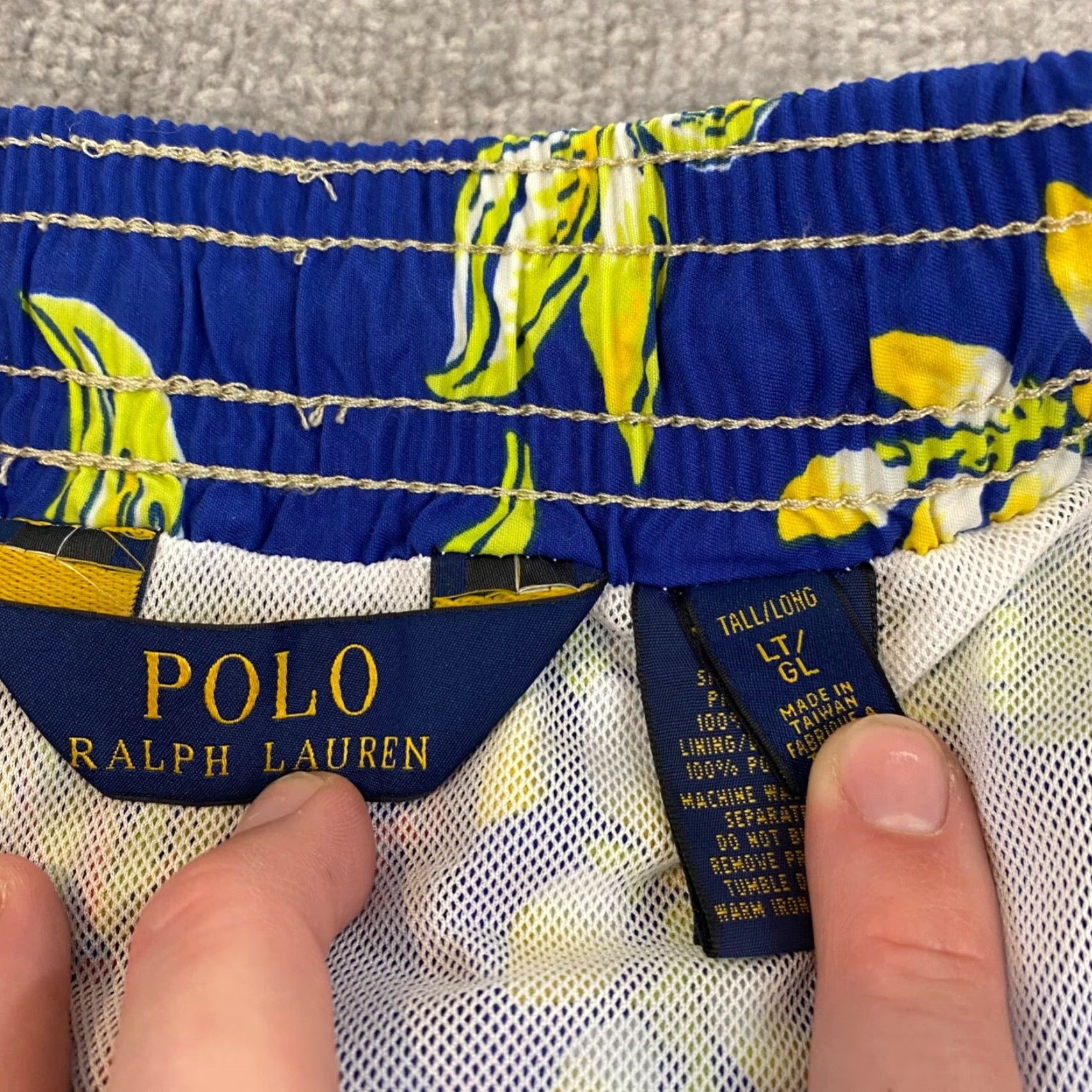 Polo Ralph Lauren Polo Ralph Lauren Swim Trunks Men LT Large Tall Blue Floral Lined 7.5 Board Surf Size US L / EU 52-54 / 3 - 4 Thumbnail