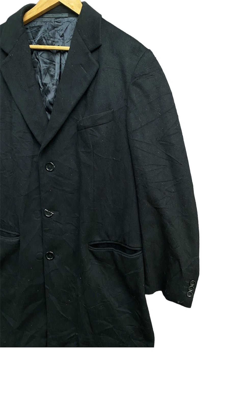 Armani × Vintage Vintage Armani Wool Long Jacket Size US M / EU 48-50 / 2 - 2 Thumbnail