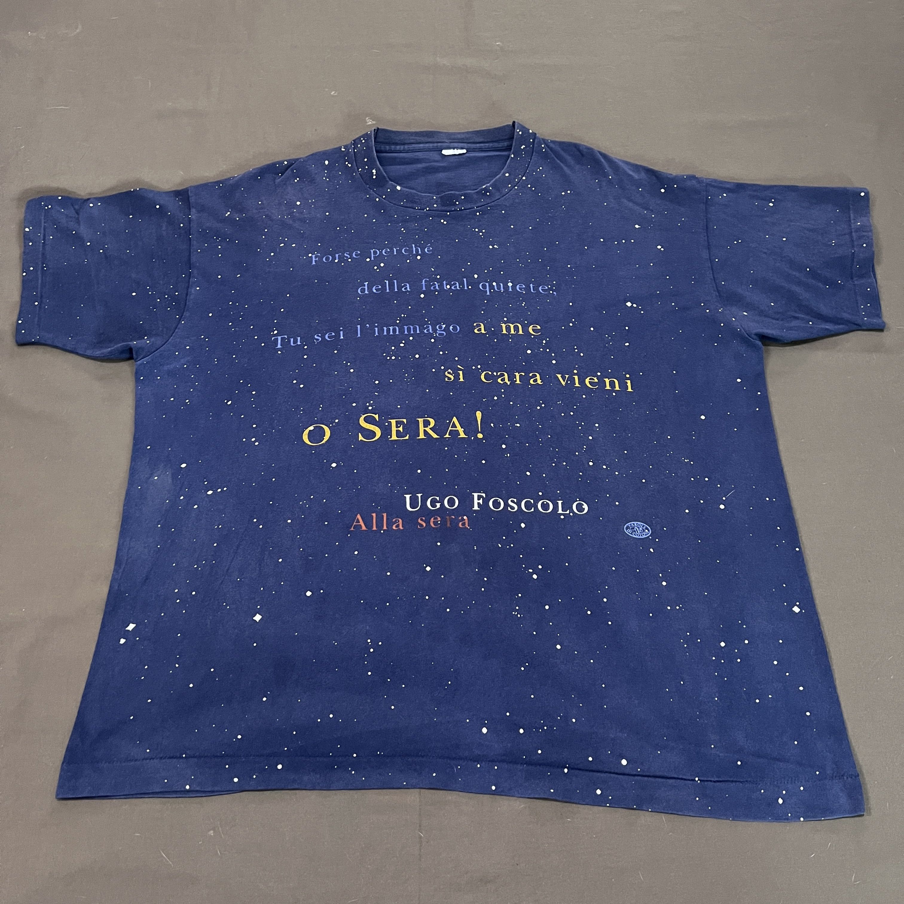 Arts & Science Vintage 90s Ugo Foscolo Poet Poetry Novels Parole di cotone Size US XXL / EU 58 / 5 - 2 Thumbnail
