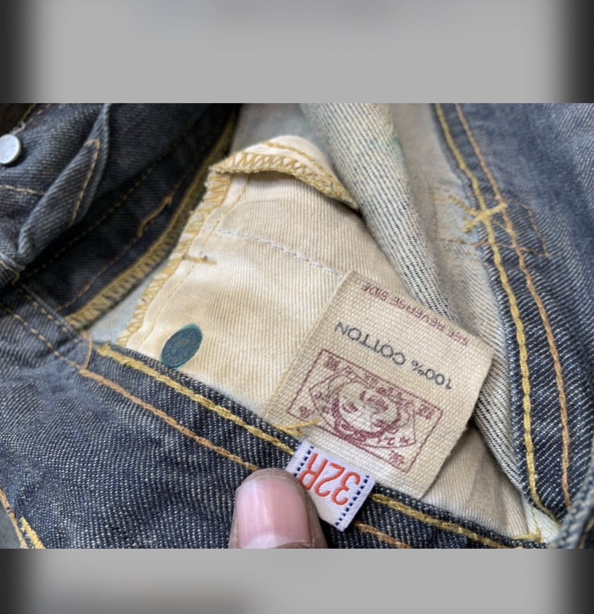 Japanese Brand Vintage evisu inspired japanese brand denim Size US 32 / EU 48 - 7 Thumbnail