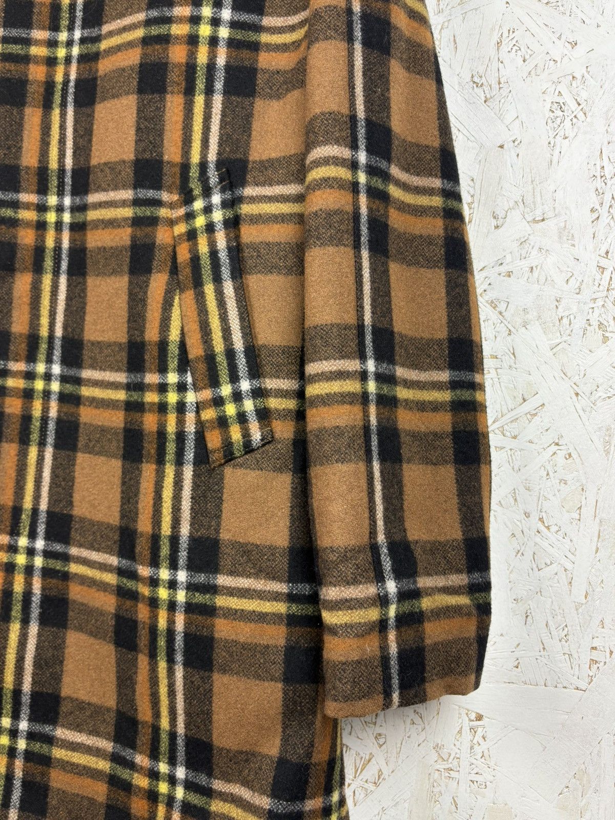 Samsoe Samsoe Samsoe Samsoe x Manteco Wool Musone Coat Plaid Check Size L Size US L / EU 52-54 / 3 - 4 Thumbnail