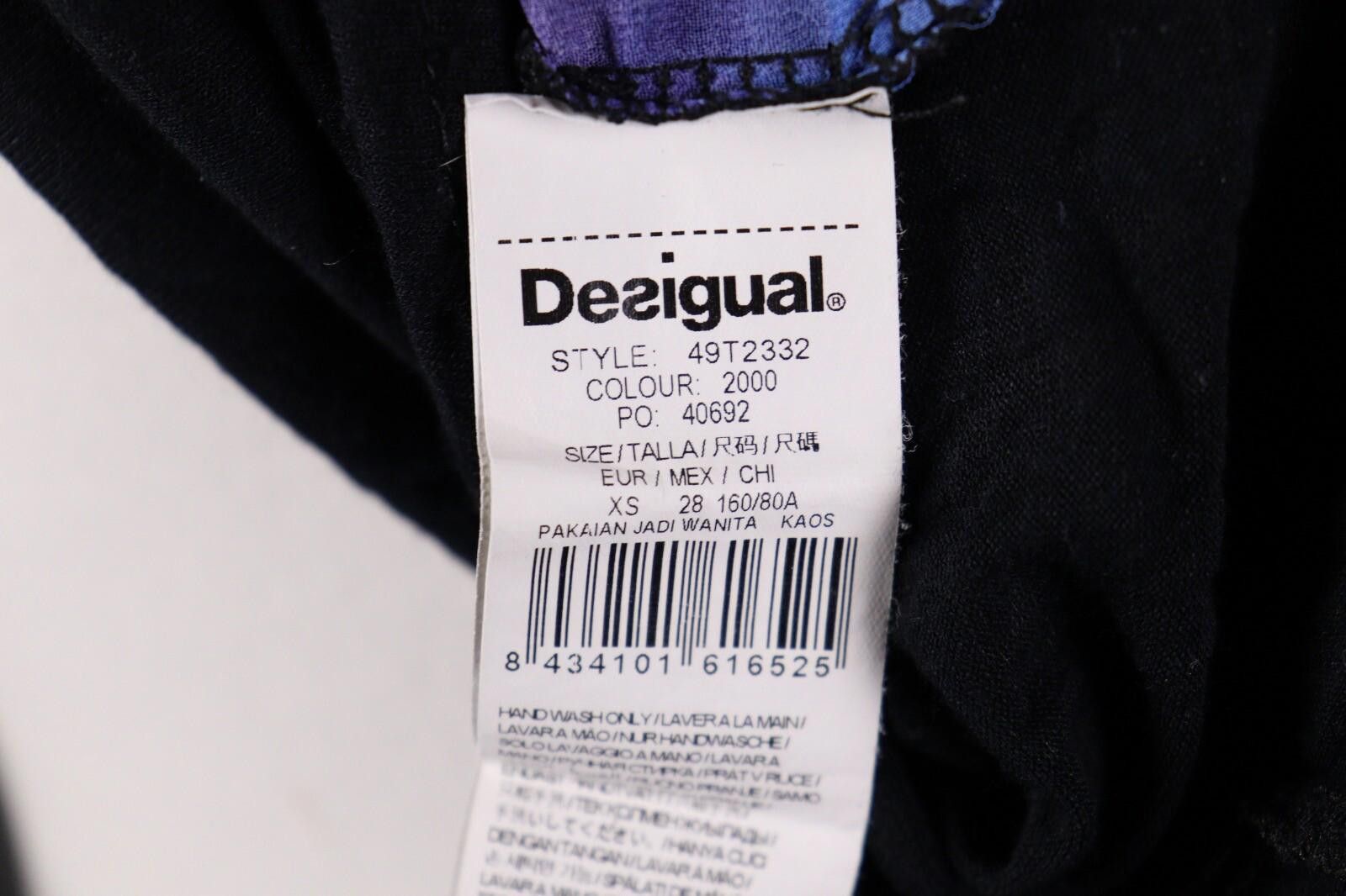 Desigual Desigual Black Floral Long Sleeve Top Shirt Blouse Size XS Size XS / US 0-2 / IT 36-38 - 9 Thumbnail